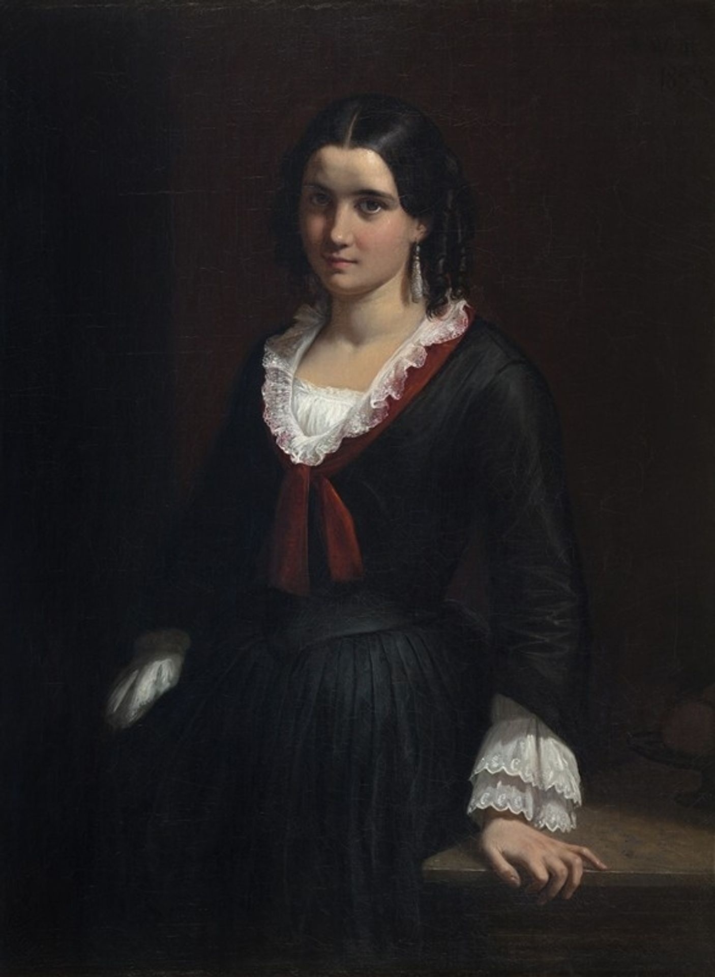 Portrait of Miss Vilhelmine by Wilhelm Marstrand