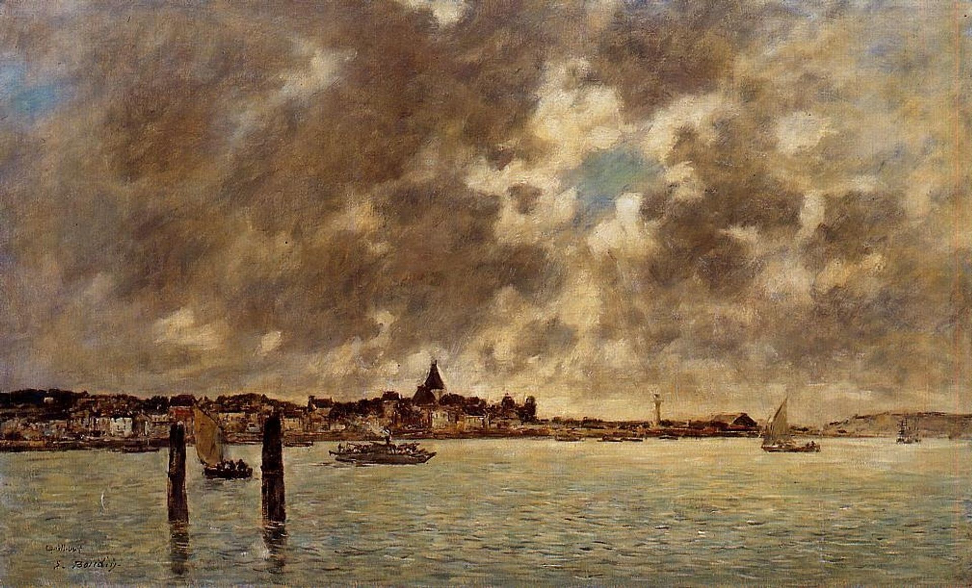 The Seashore by Eugène Boudin