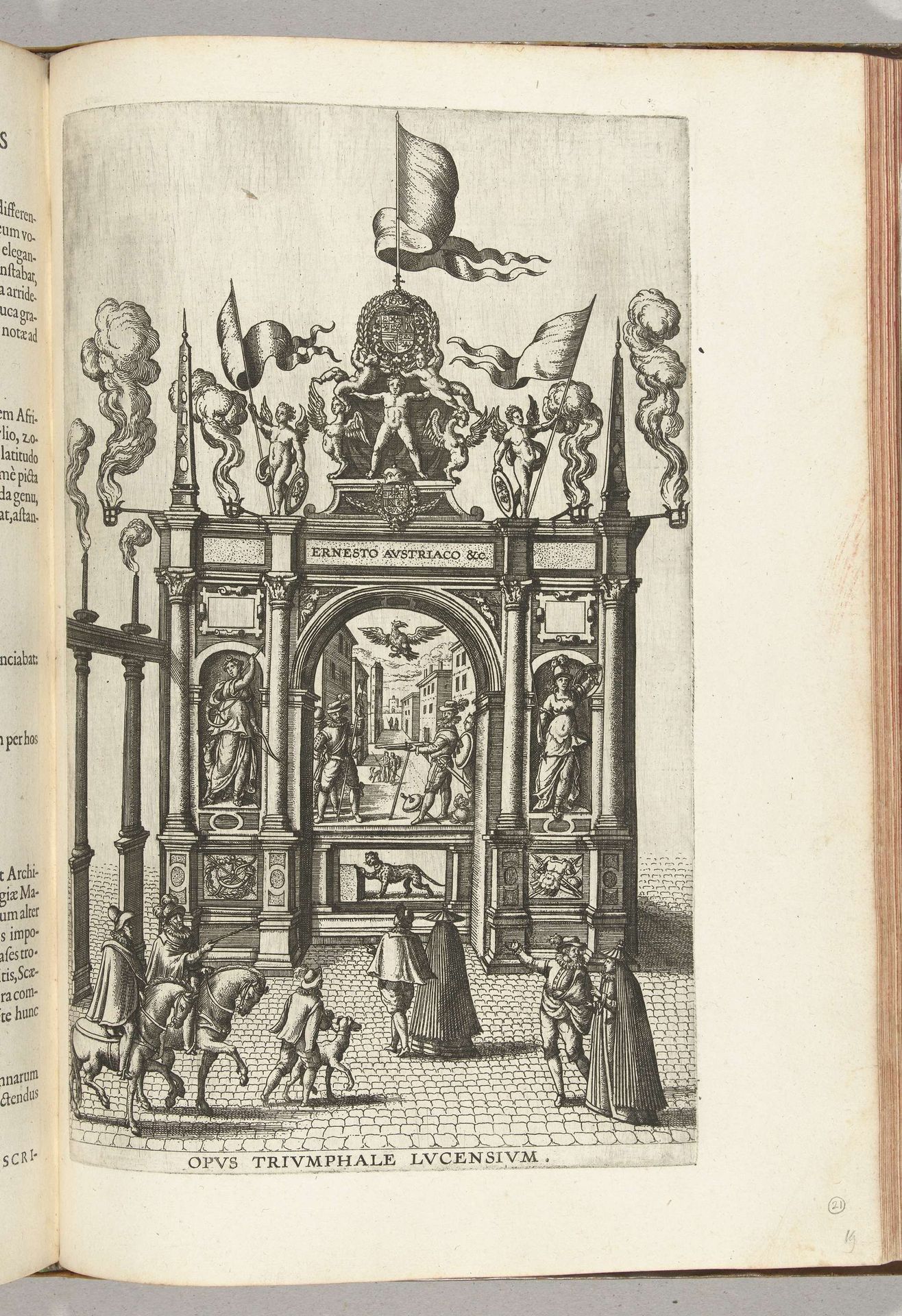 Triomfboog van Lucca, 1594 by Pieter van der (I) Borcht