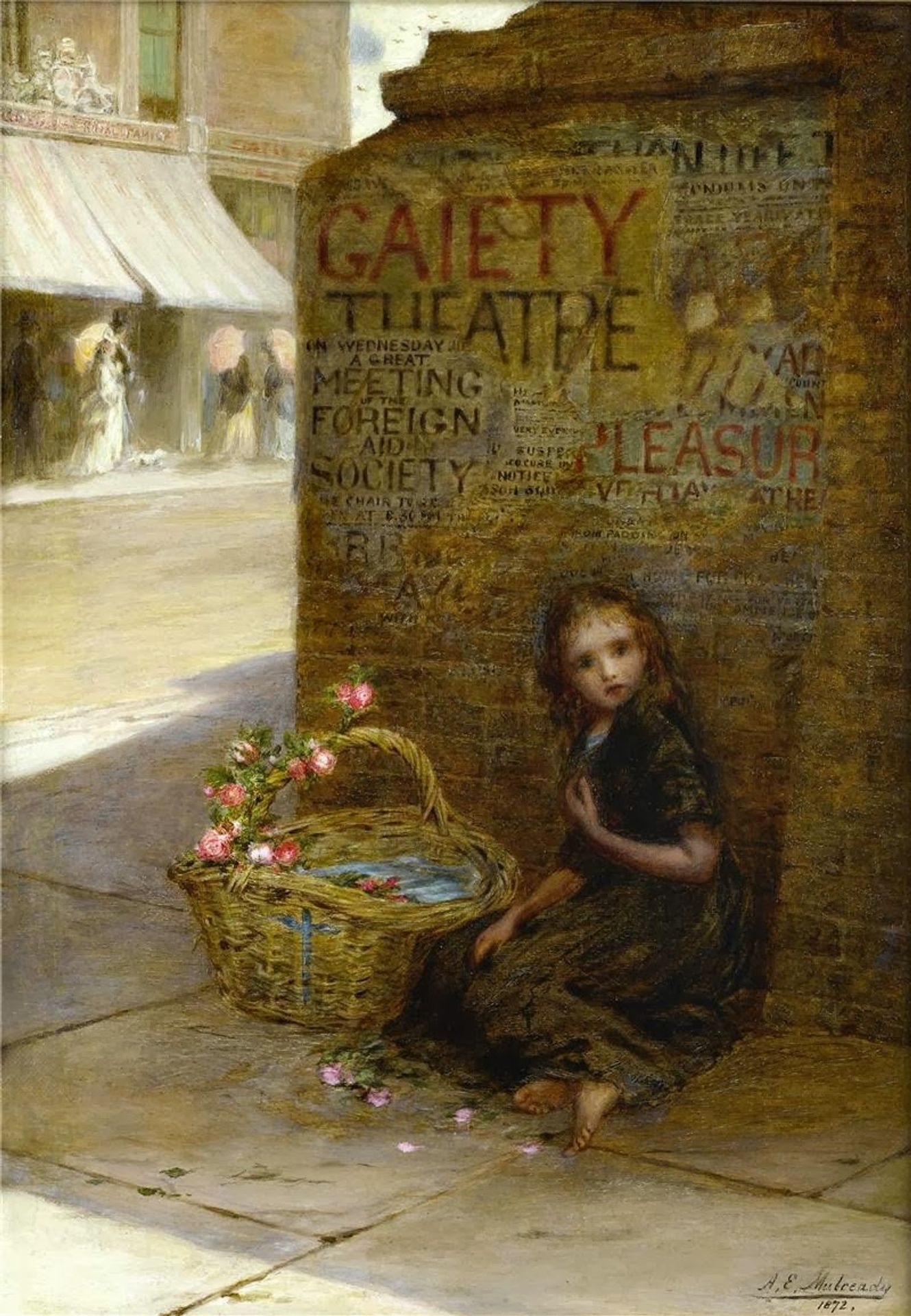 The flower girl by Augustus Edwin Mulready
