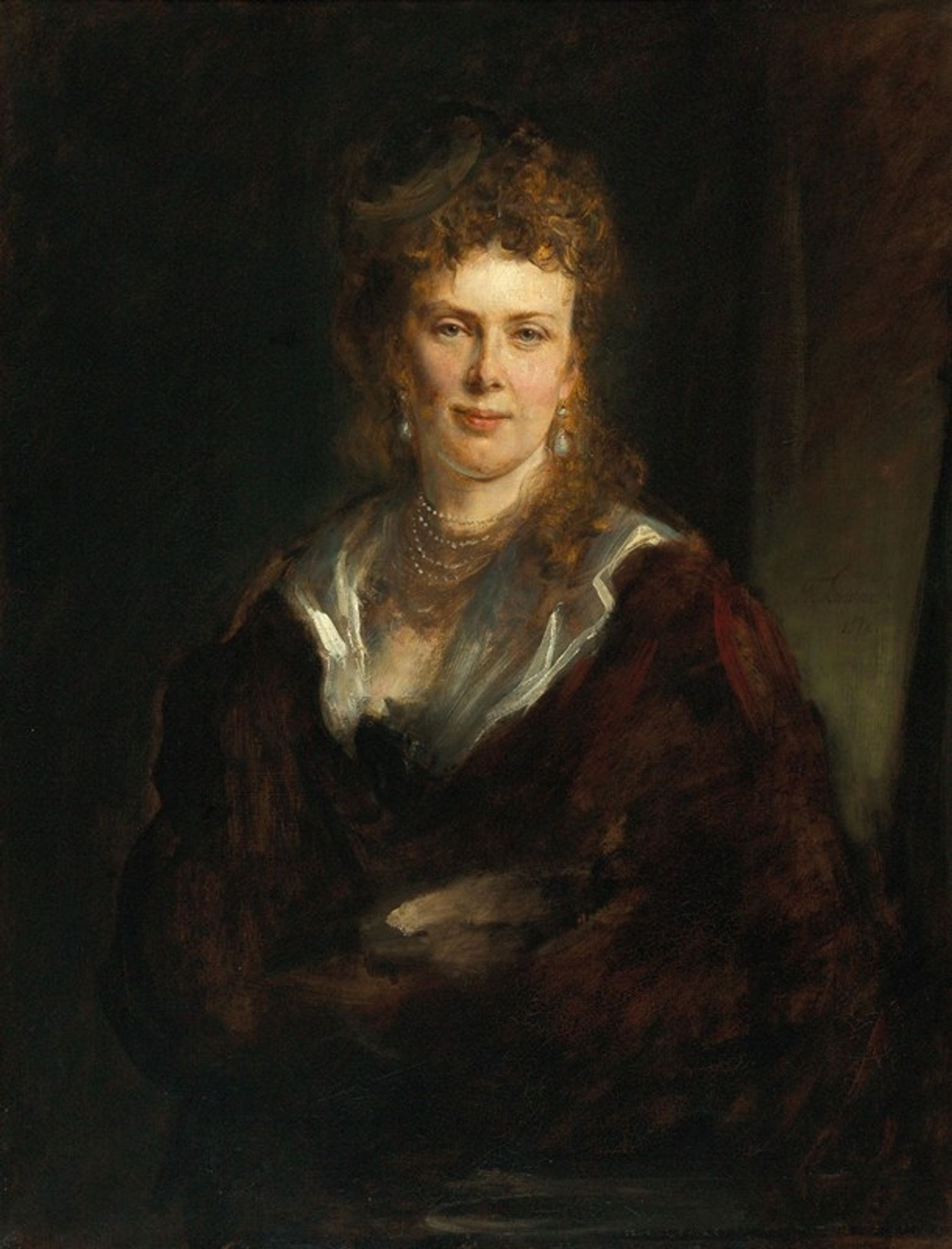 Portrait of Countess Elisabeth Sayn-Wittgenstein-Sayn, by Franz von Lenbach