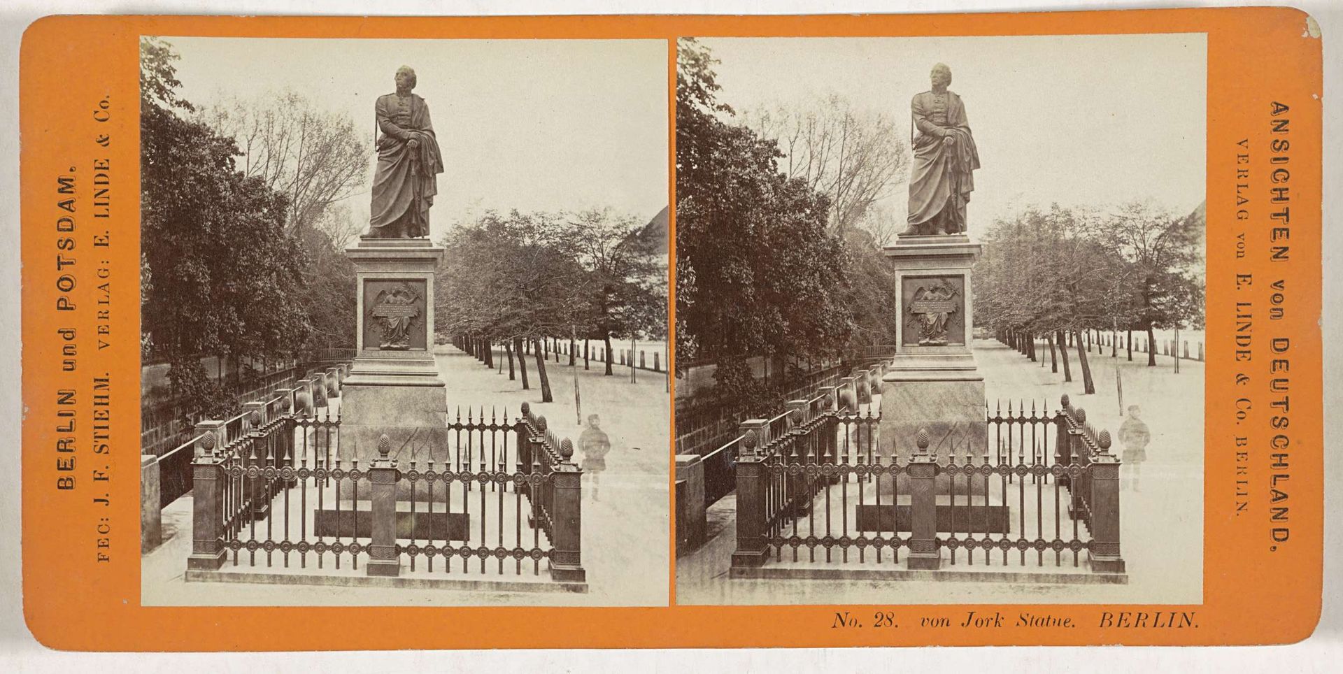 Standbeeld van graaf Ludwig Yorck von Wartenburg in Berlijn by Johann Friedrich Stiehm