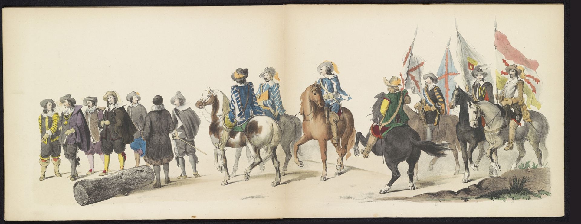 Maskerade van de Leidse studenten, 1850 (plaat 9) by Carel Christiaan Antony Last