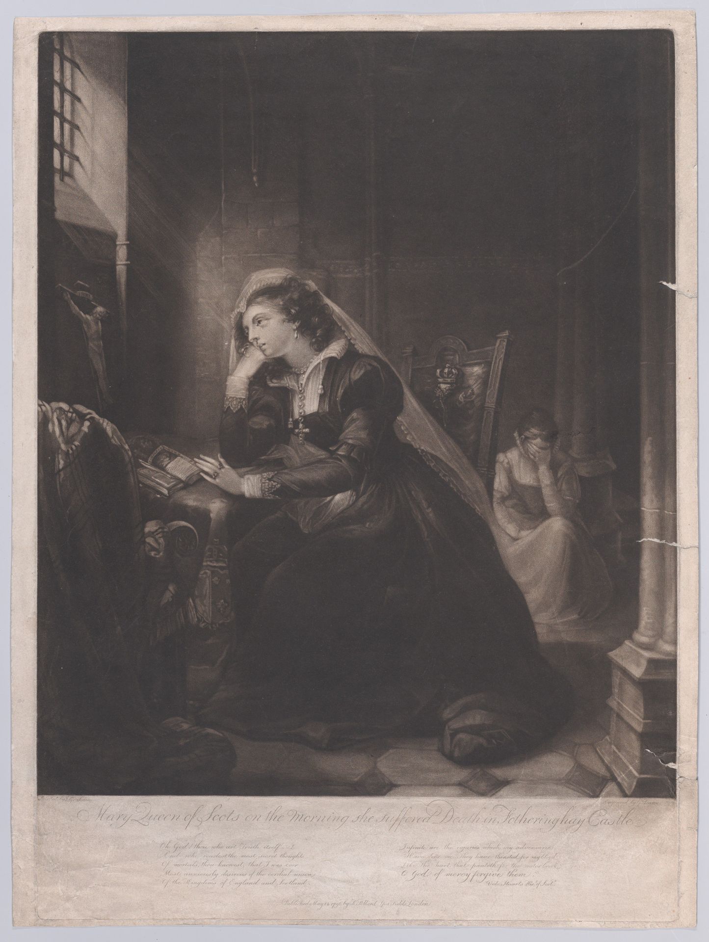Mary, Queen of Scots, on the morning she suffered Death in Fotheringhay Castle by George Dawe