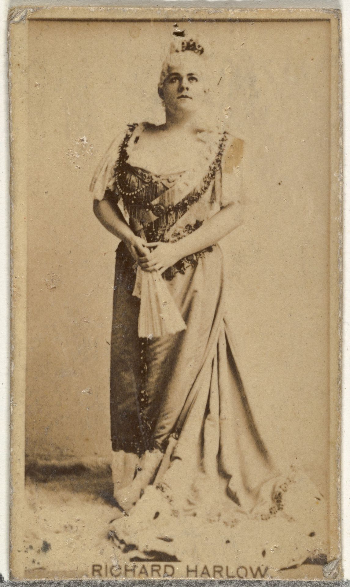Richard Harlow, from the Actors and Actresses series (N145-8) issued by Duke Sons & Co. to promote Duke Cigarettes by W. Duke, Sons & Co.