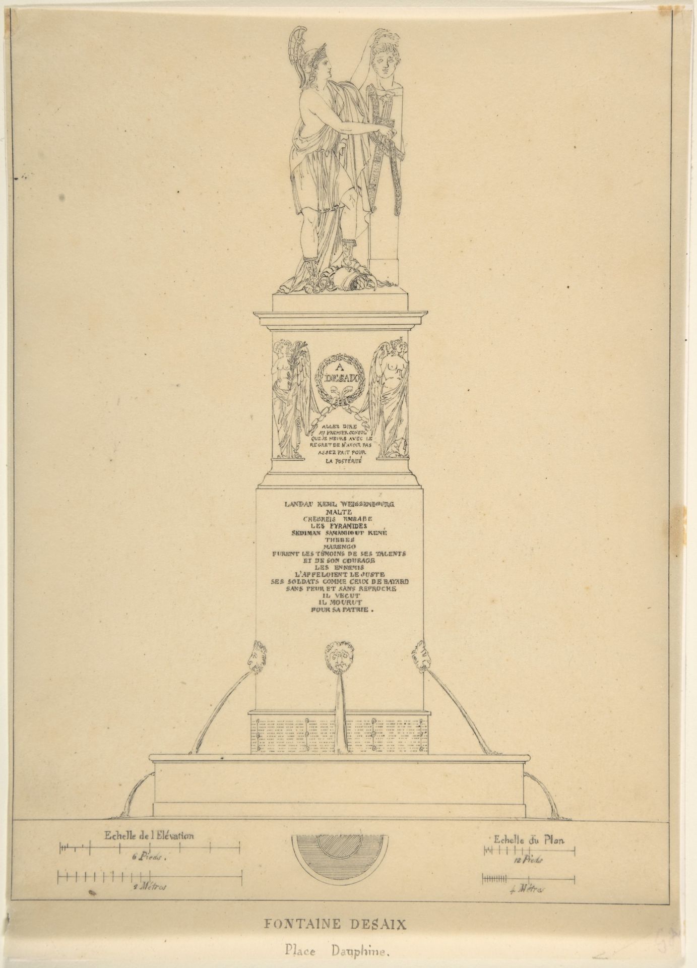 Fontaine Desaix by Charles Percier