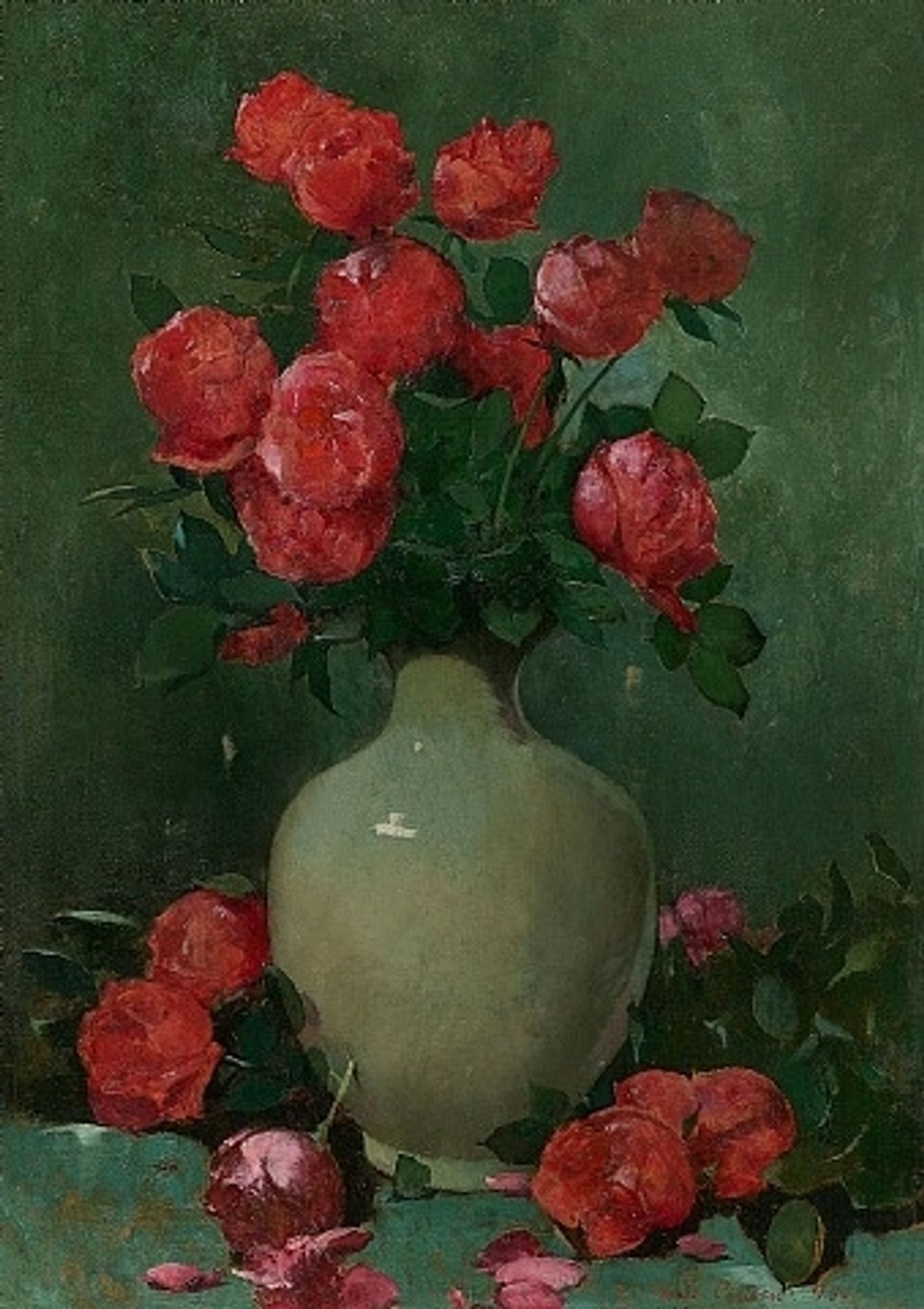 Red Roses by Emil Carlsen