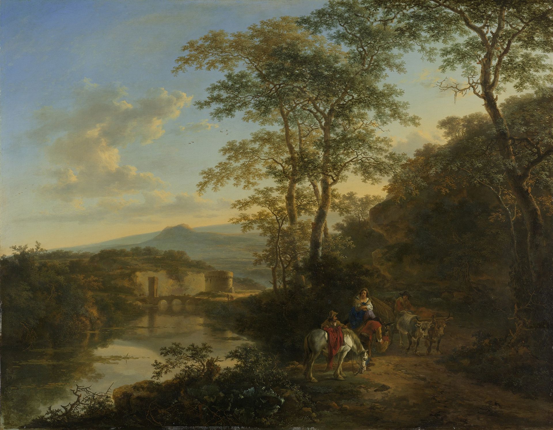 Andre Bauchant、PAYSAGE、海外版超希少レゾネ Italian Landscape with the Ponte Lucano over the Aniene River