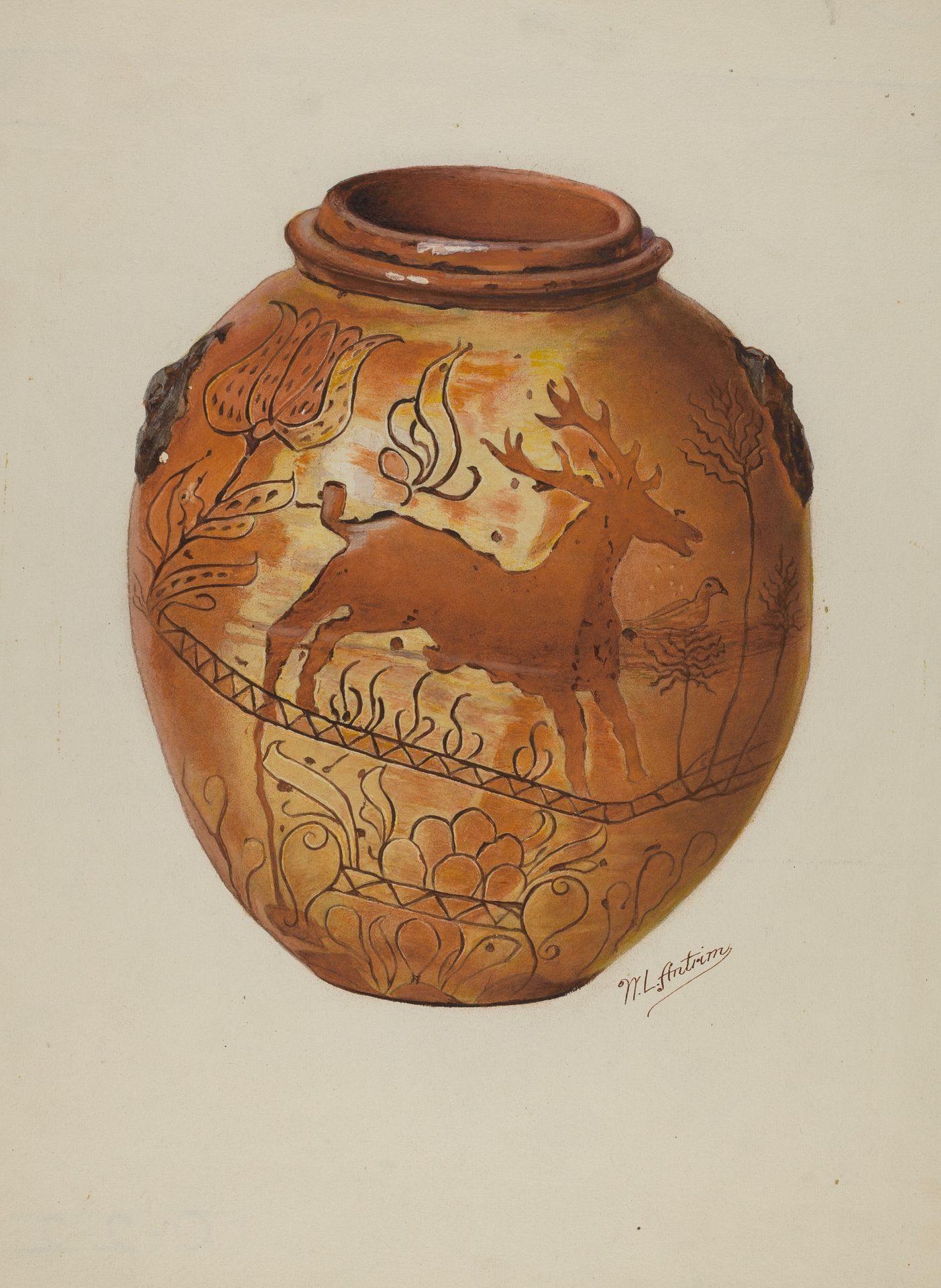 Pa. German Jar by William L. Antrim