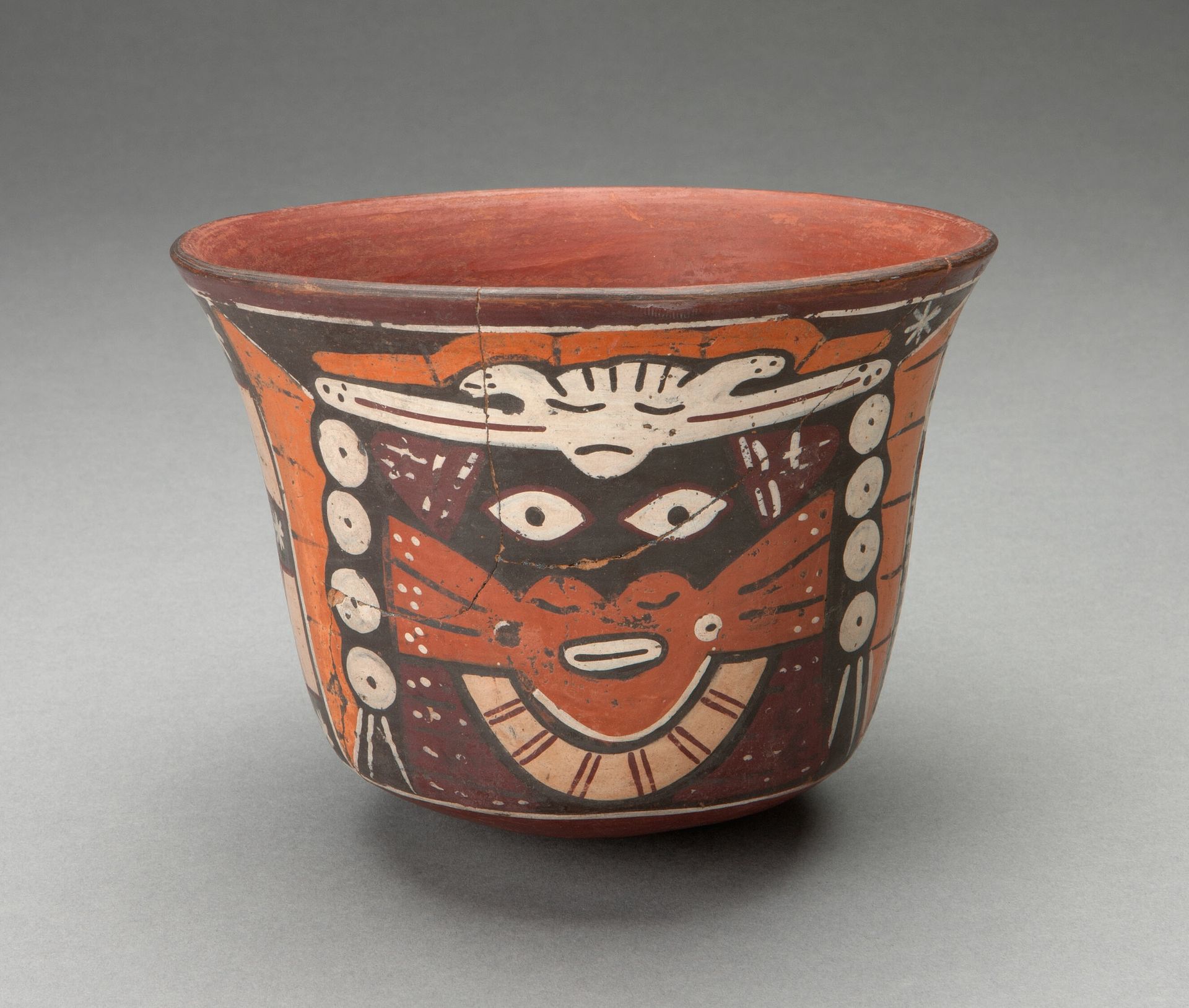 Bowl Depicting Costumed Ritual Performer by Nazca