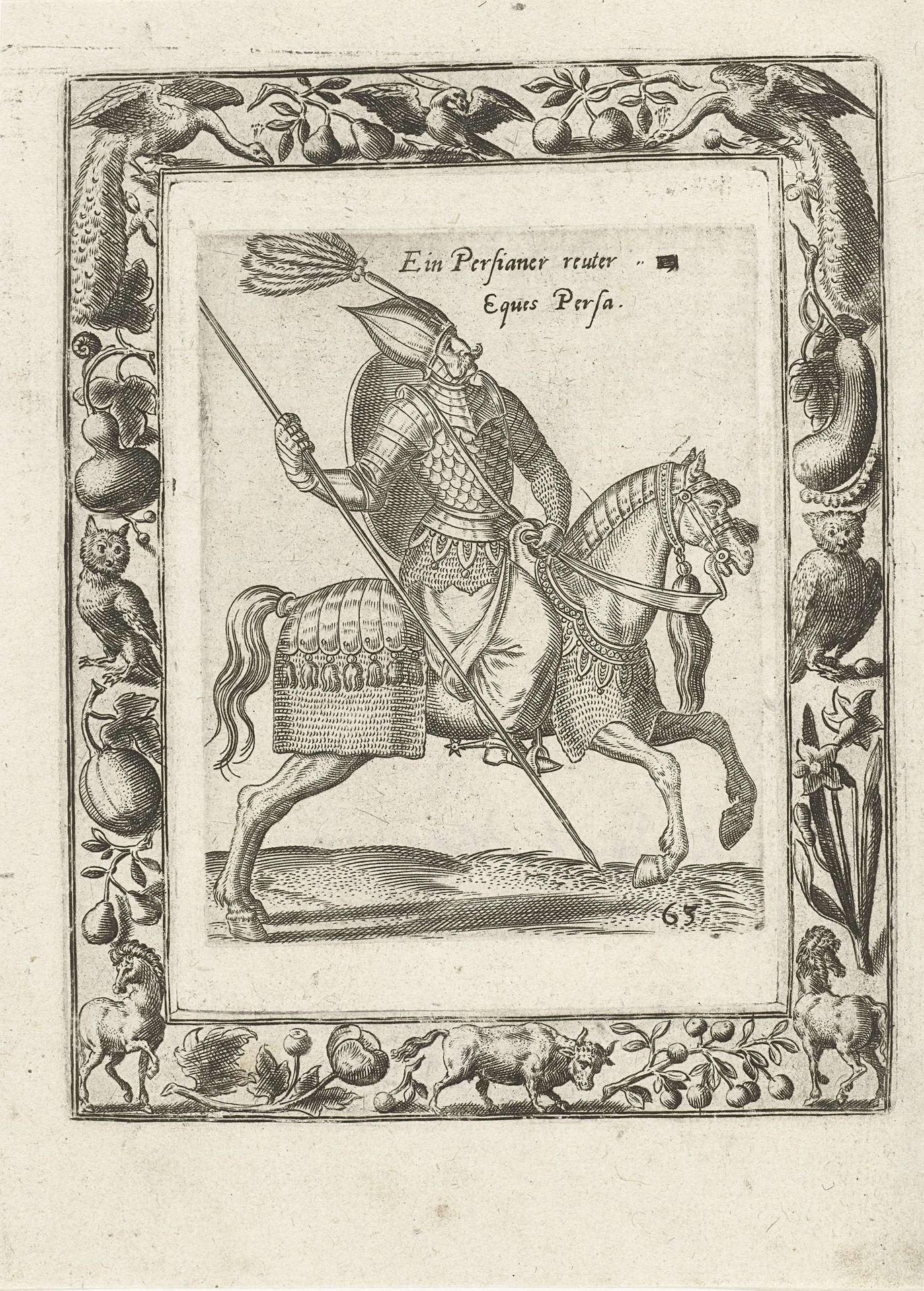 Perzische ruiter by Anonymous