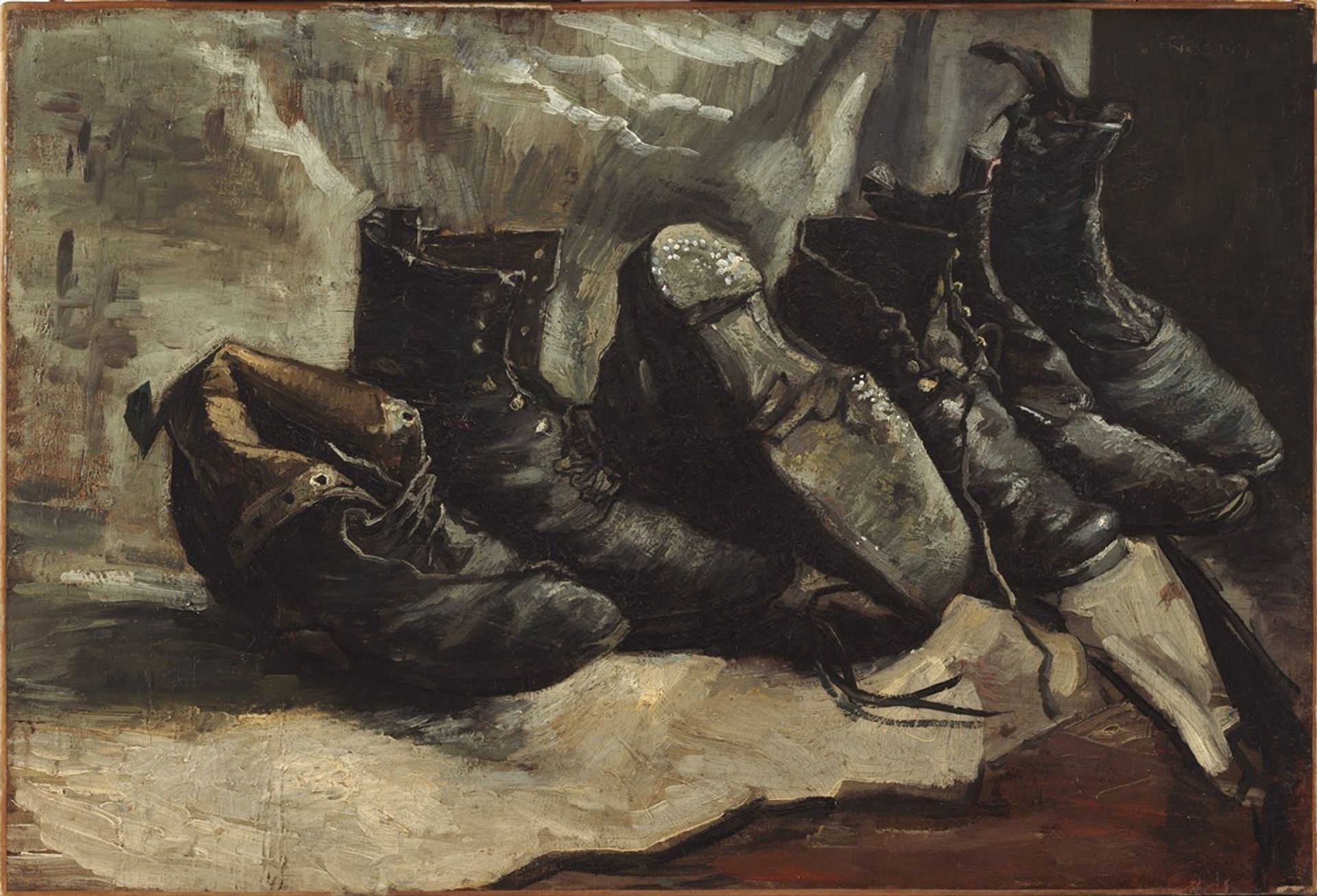 Three pairs of shoes by Vincent van Gogh