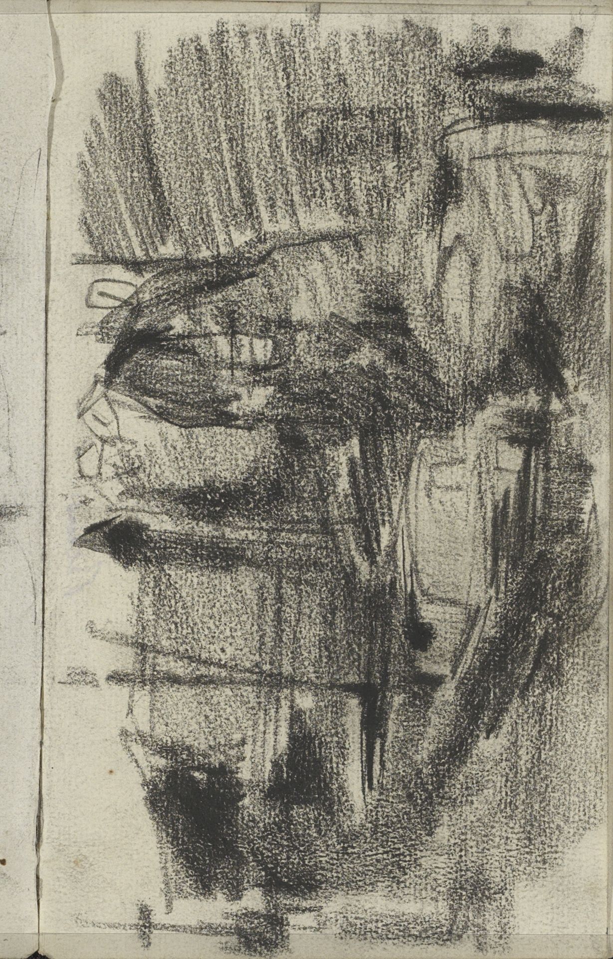 Boten in het water, mogelijk een gracht by George Hendrik Breitner