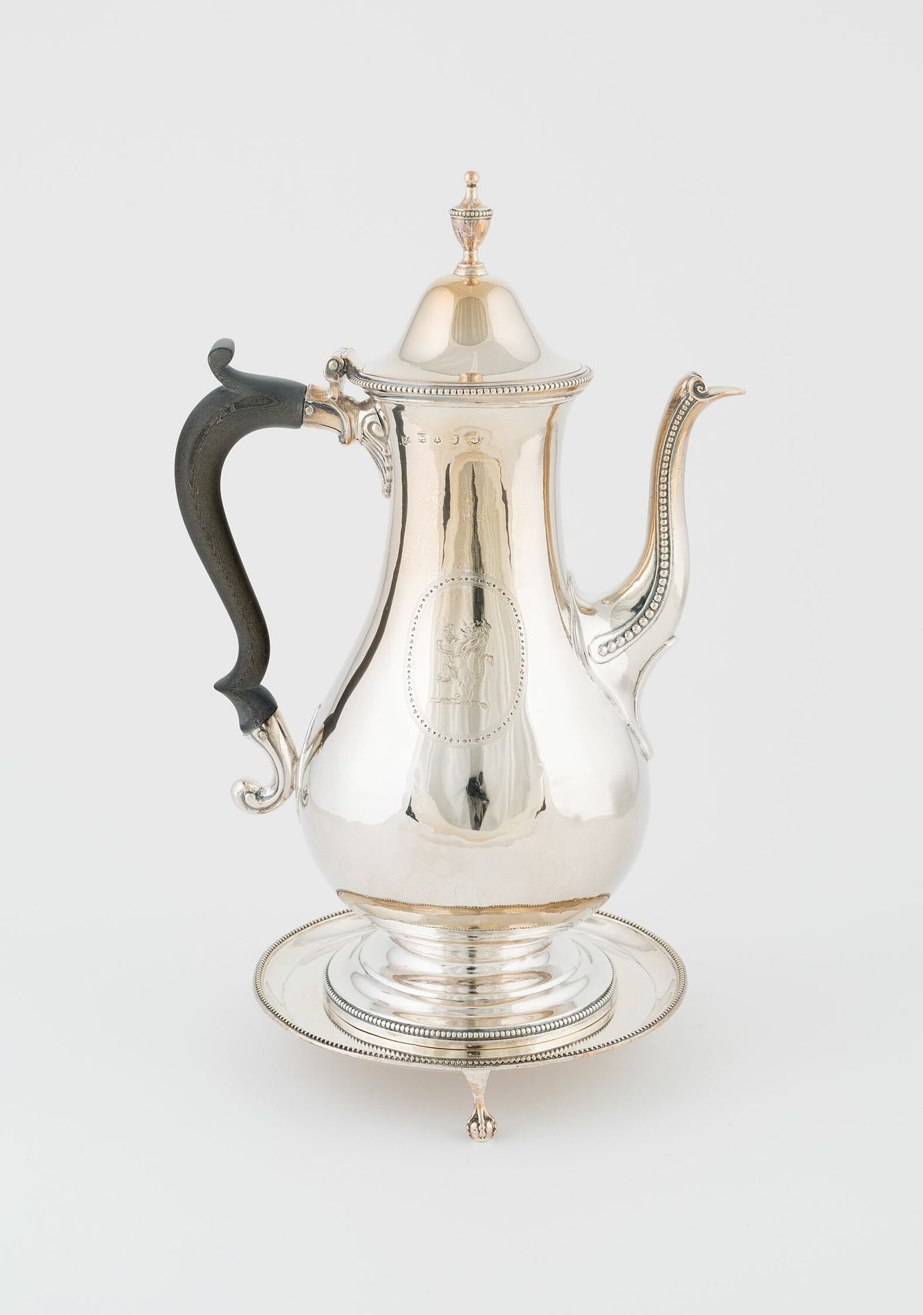 Coffee Pot and Stand by Hester Bateman