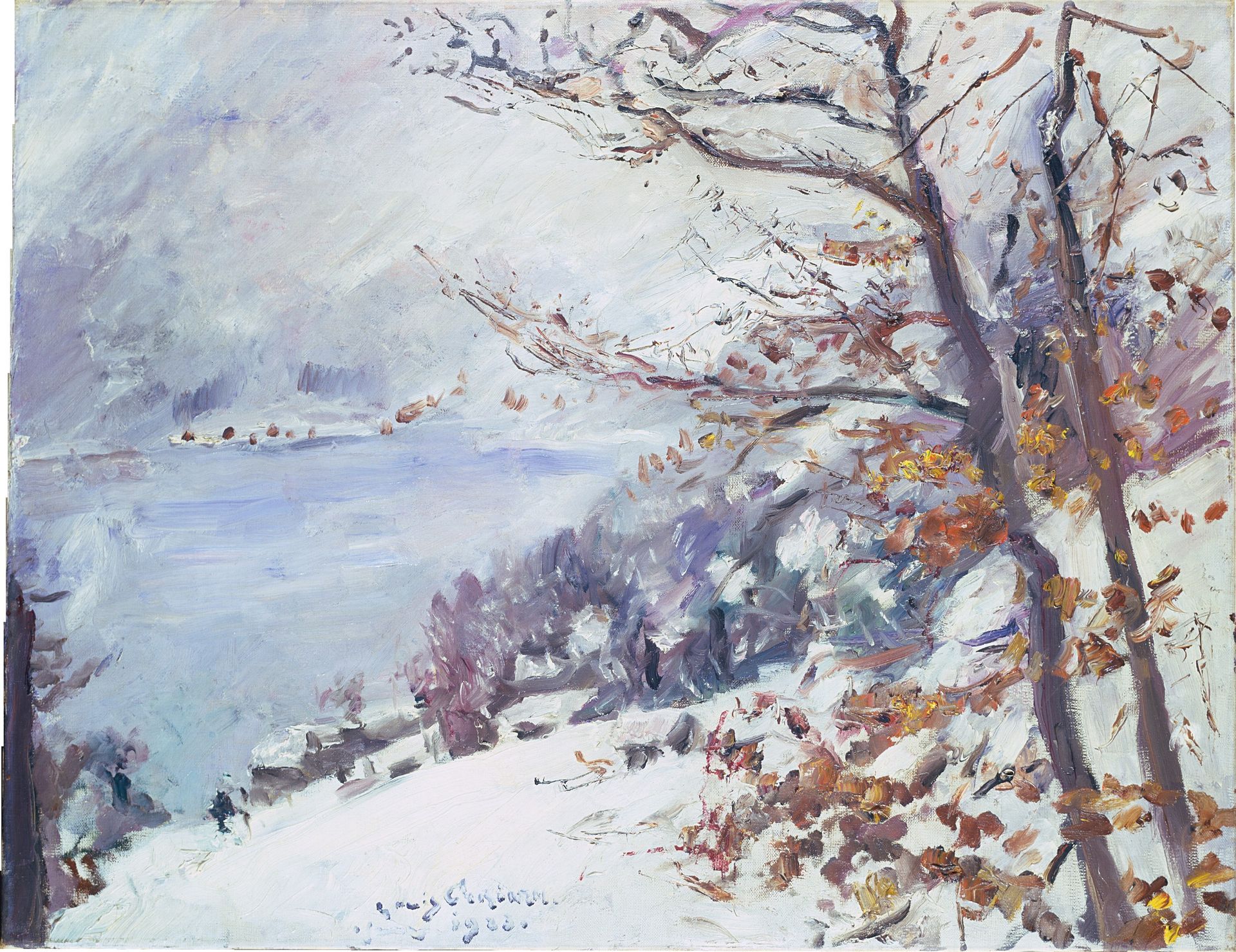 Walchensee in Winter by Lovis Corinth