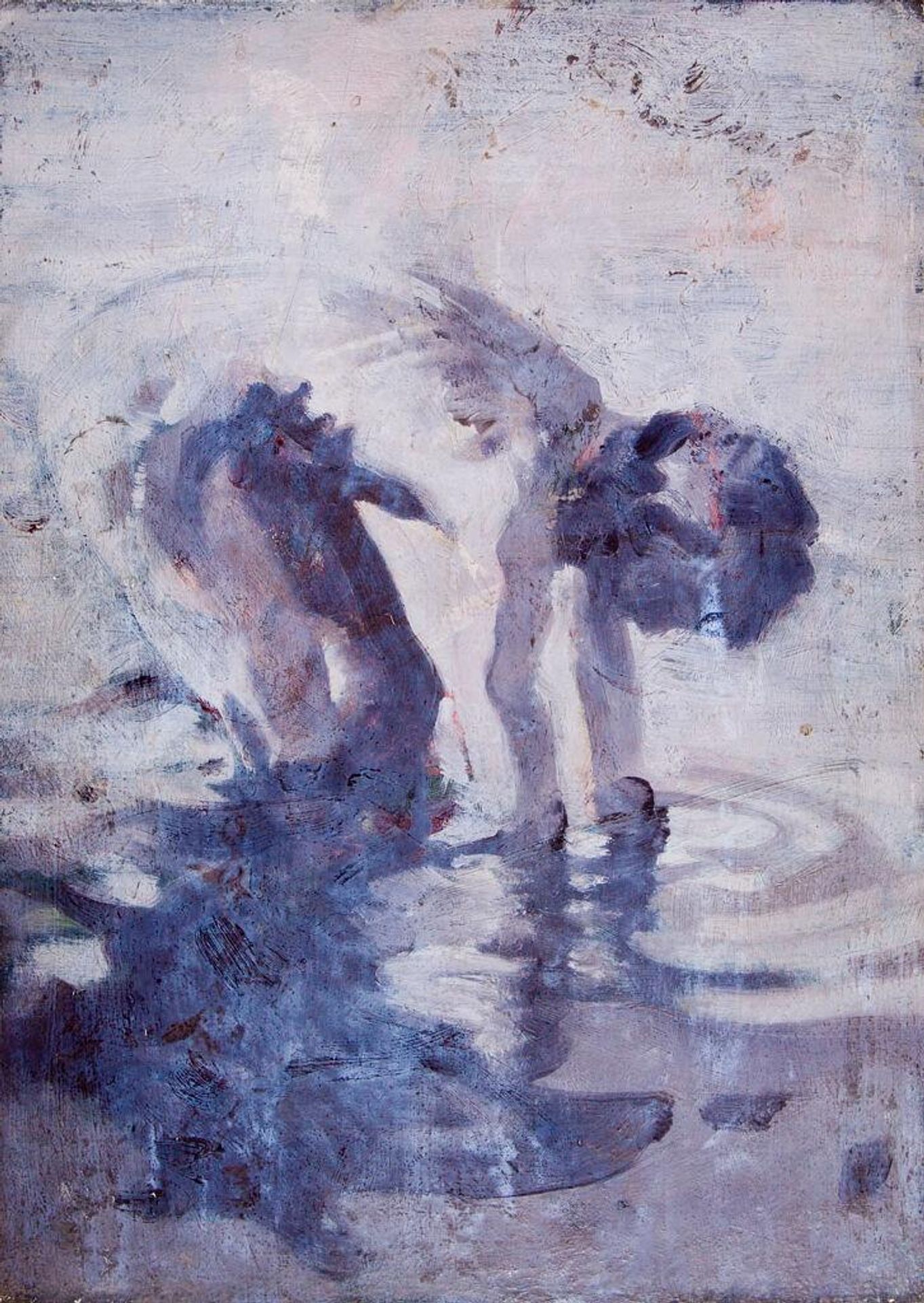 Portrait of a Young Man Bending Over by Denman Waldo Ross