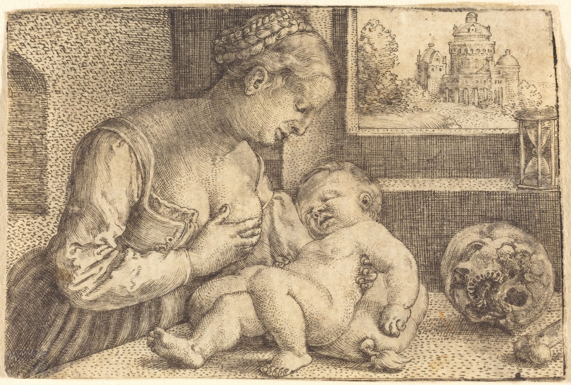 Madonna with Skull by Barthel Beham