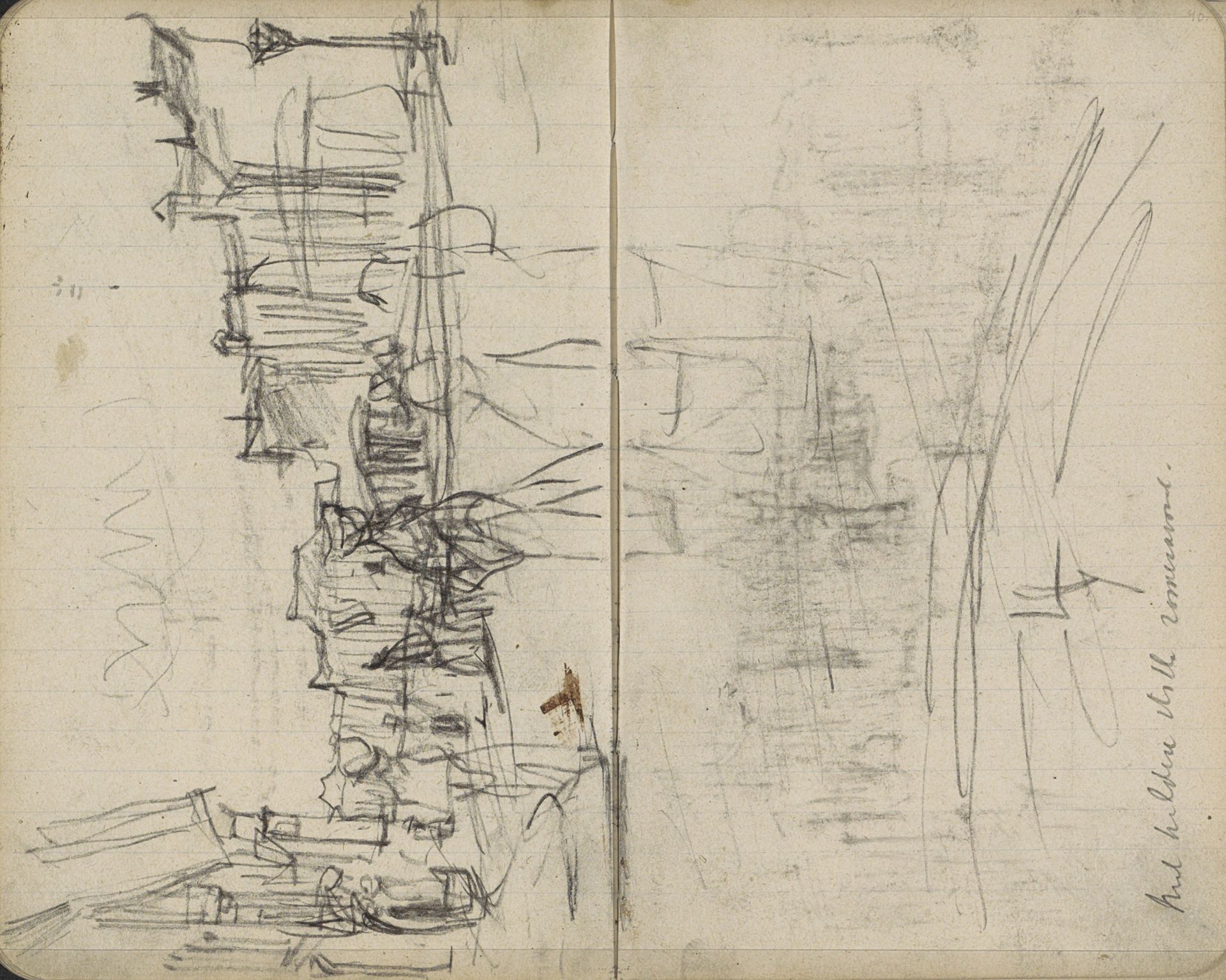 Gezicht op het Rokin te Amsterdam by George Hendrik Breitner