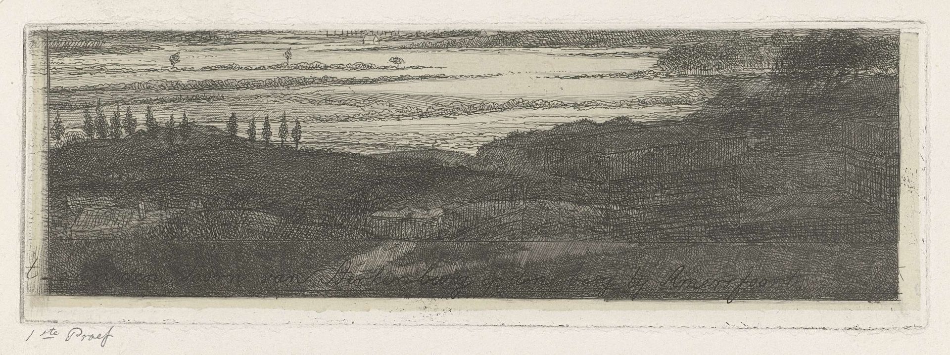 Landschap rond Amersfoort by Jacobus Ludovicus Cornet
