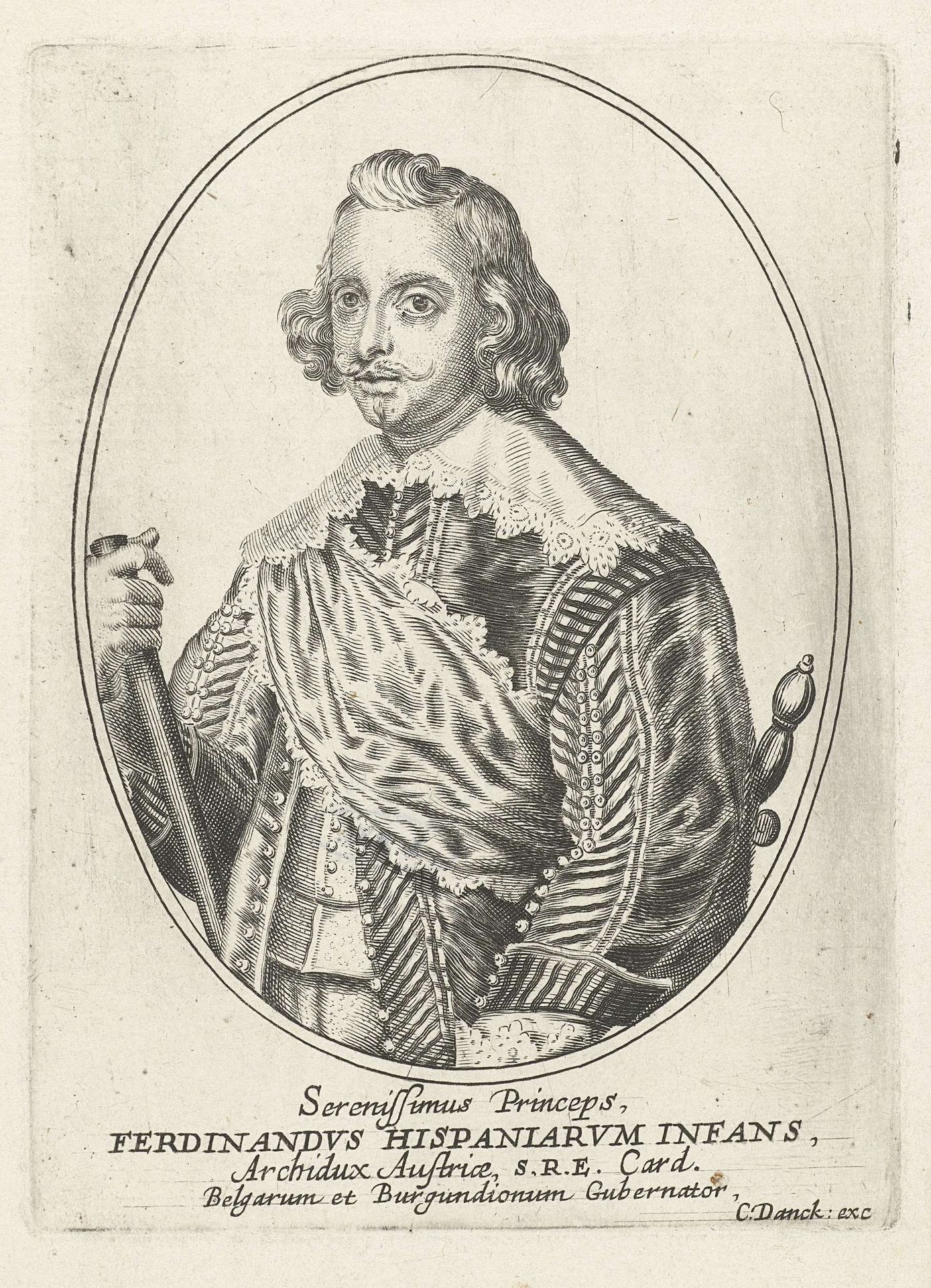 Portret van Ferdinand van Oostenrijk by Cornelis (I) Danckerts