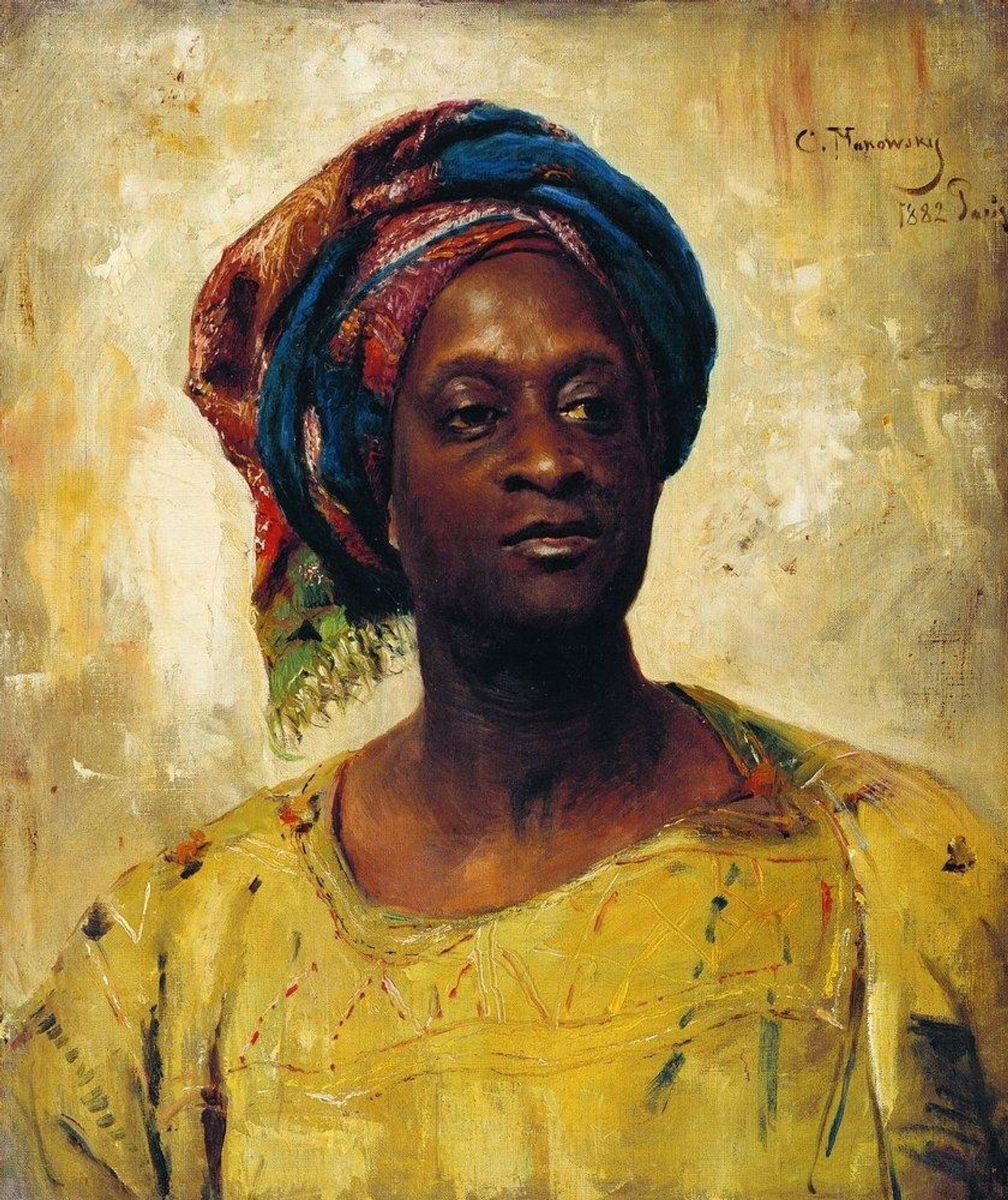 An Arab in a turban by Konstantin Egorovich Makovsky