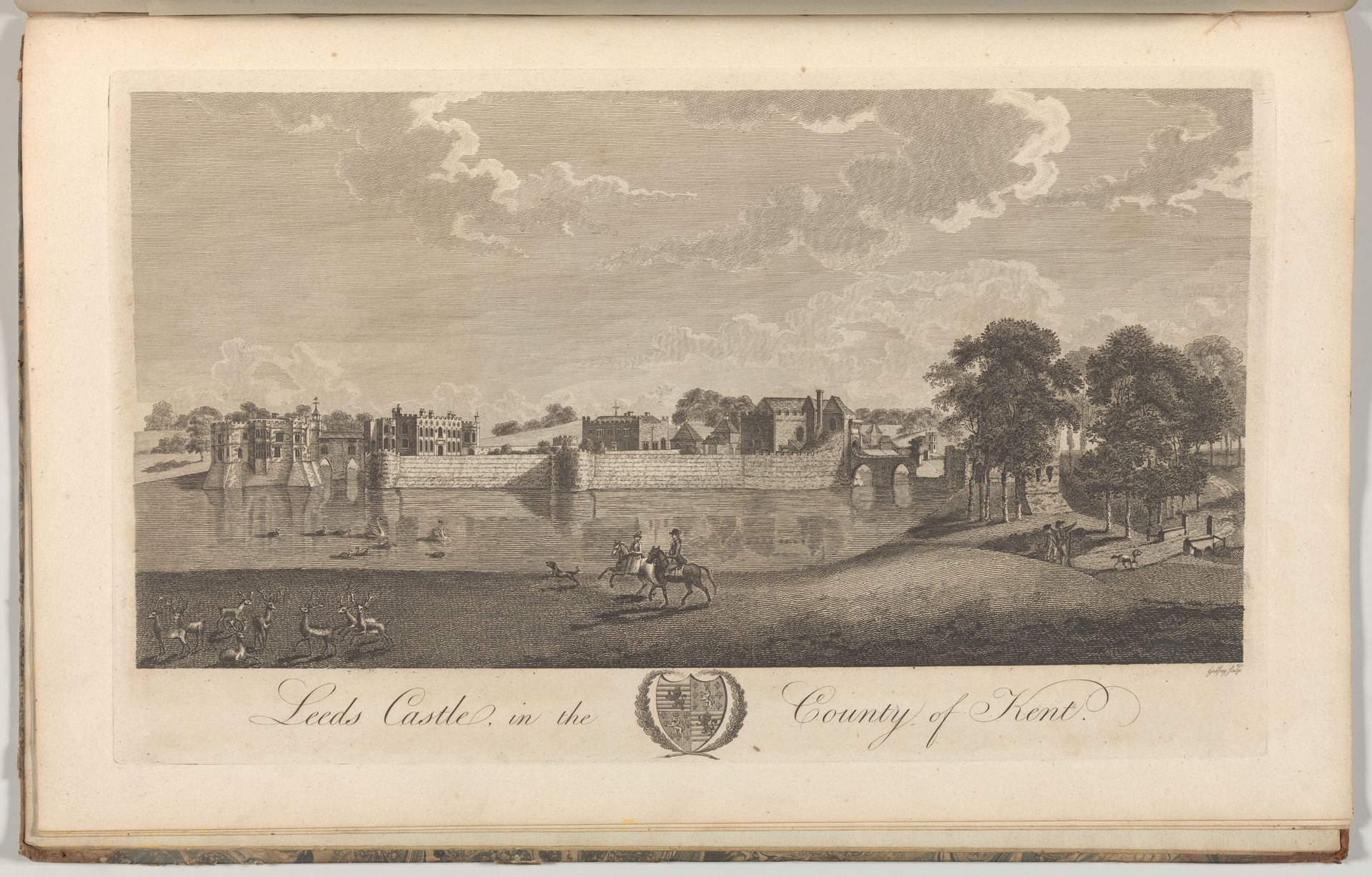 Chilston in the County of Kent, from Edward Hasted's, The History and Topographical Survey of the County of Kent, vols. 1-3 by Richard Bernard Godfrey
