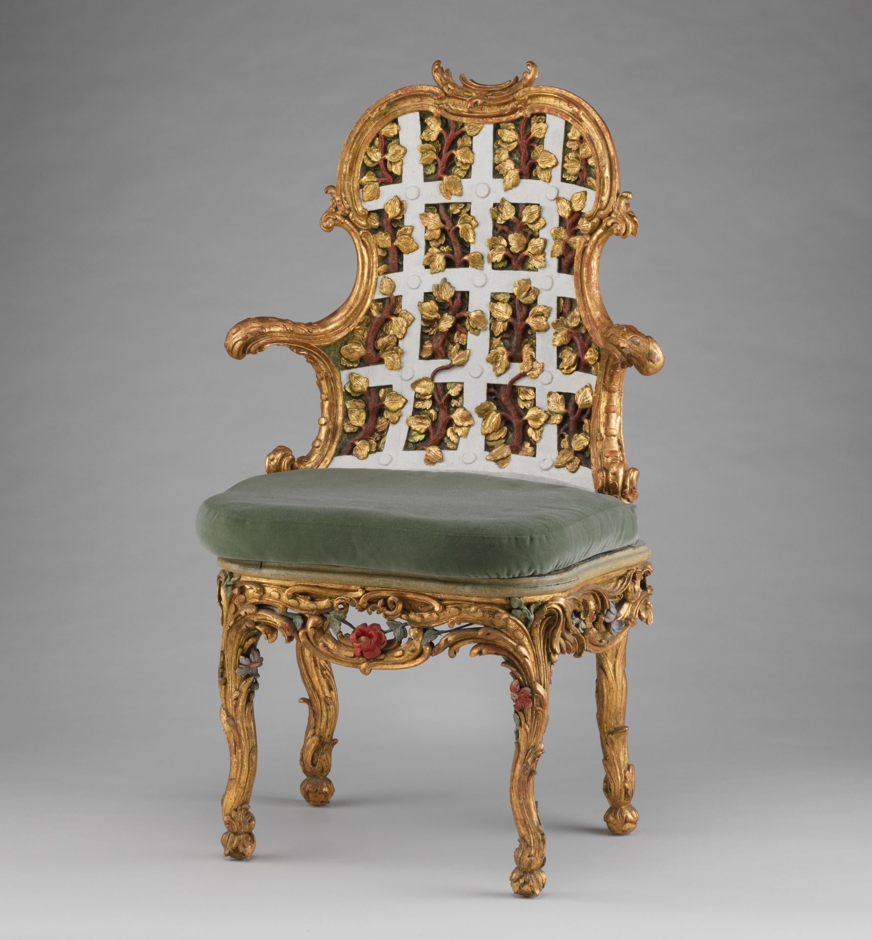 Armchair (one of a pair) (part of a set) by Johann Michael Bauer