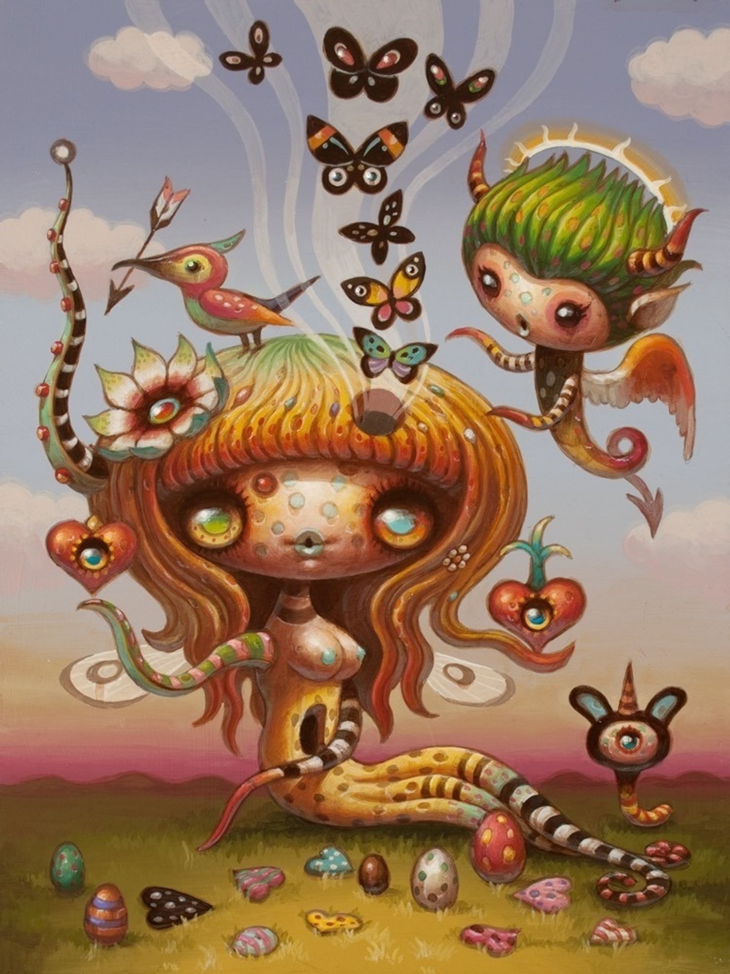 Cupid and Psyche by Yoko d'Holbachie