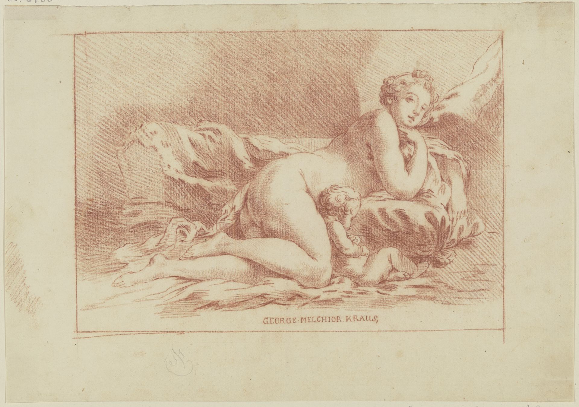 Venus and Cupid by Georg Melchior Kraus