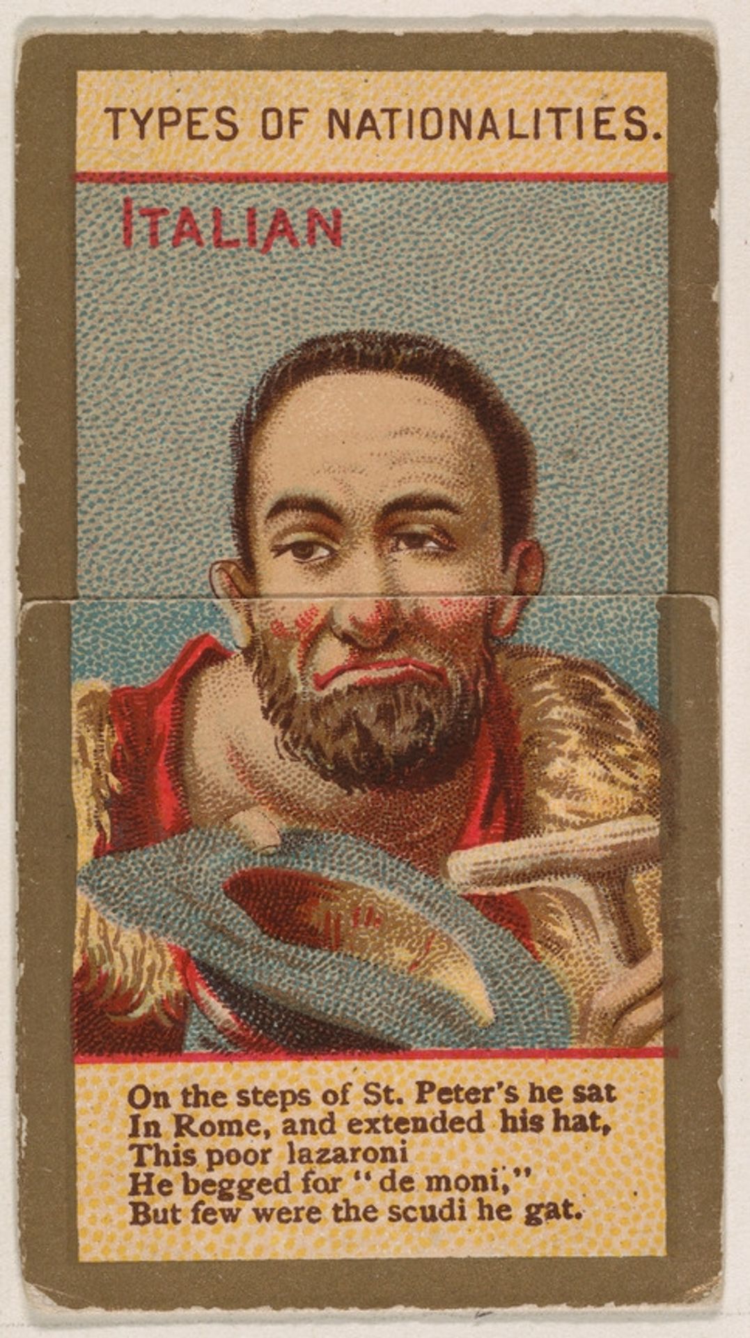 Italian, from Types of Nationalities (N240) issued by Kinney Bros. by Kinney Brothers Tobacco Company