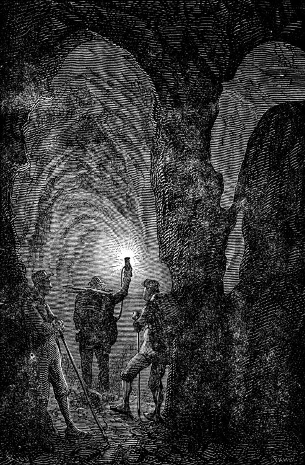 Journey to the Center of the Earth by Edouard Riou