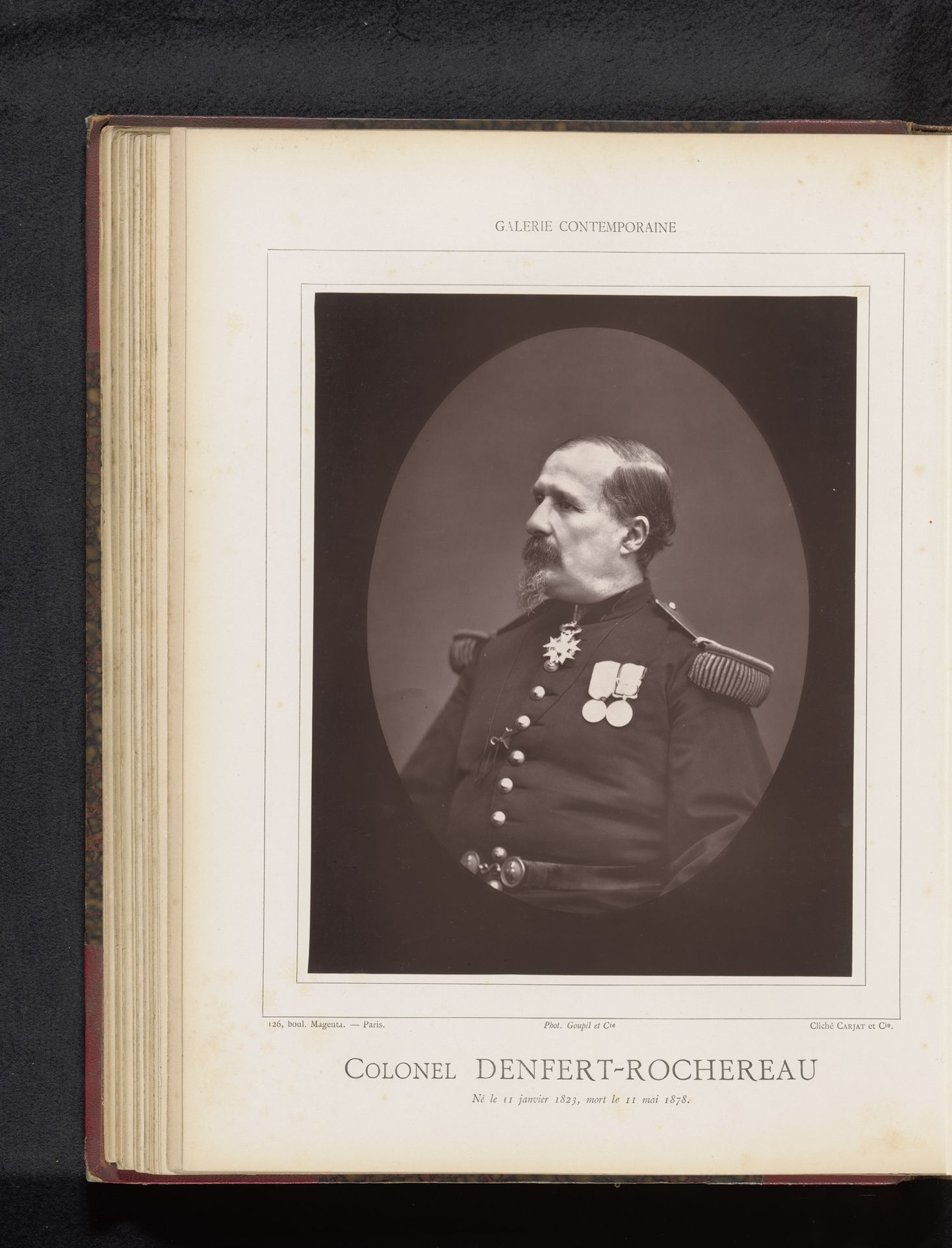 Portret van Pierre Philippe Denfert-Rochereau by Etienne Carjat