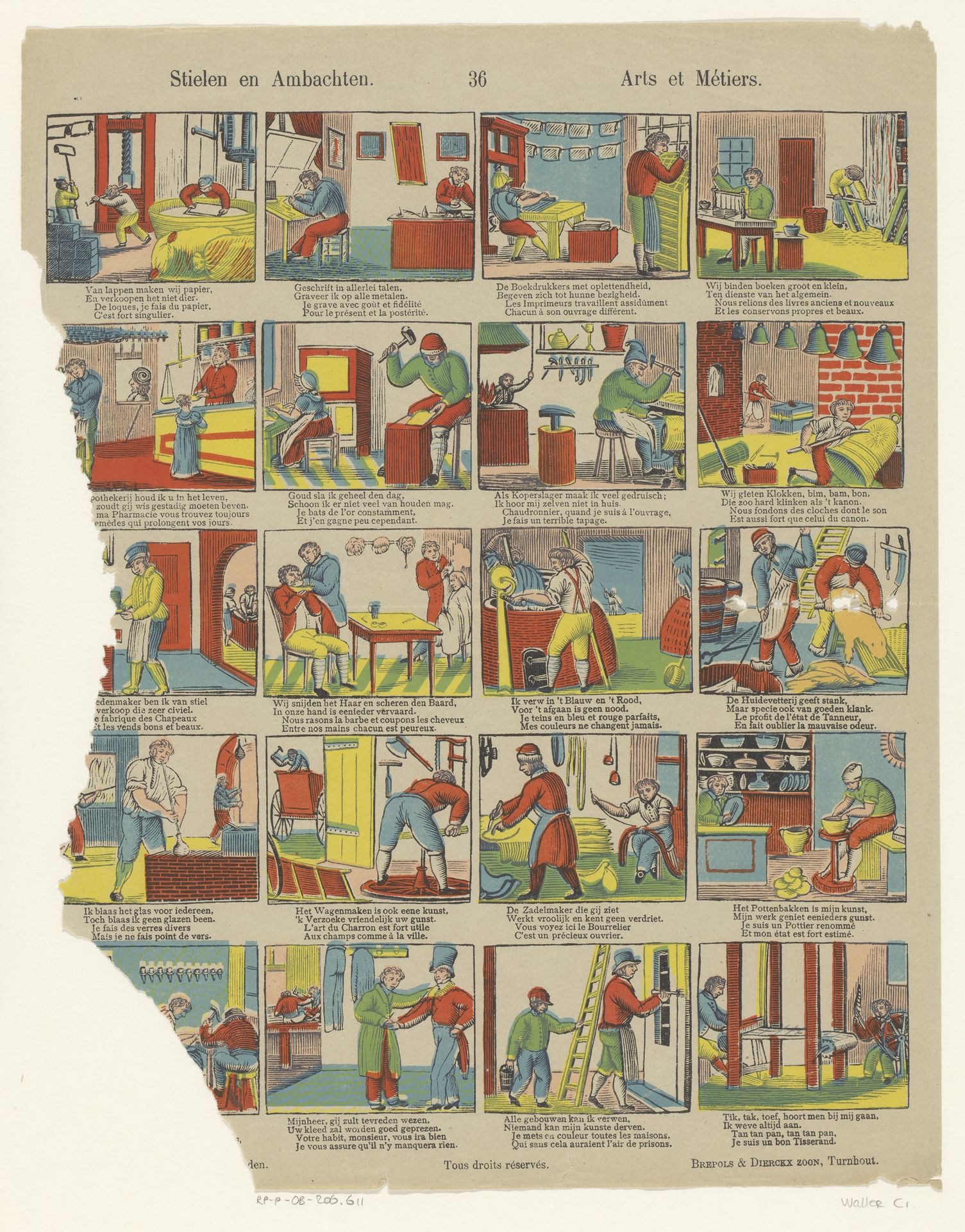 Stielen en Ambachten / Arts et Métiers by Brepols & Dierckx zoon