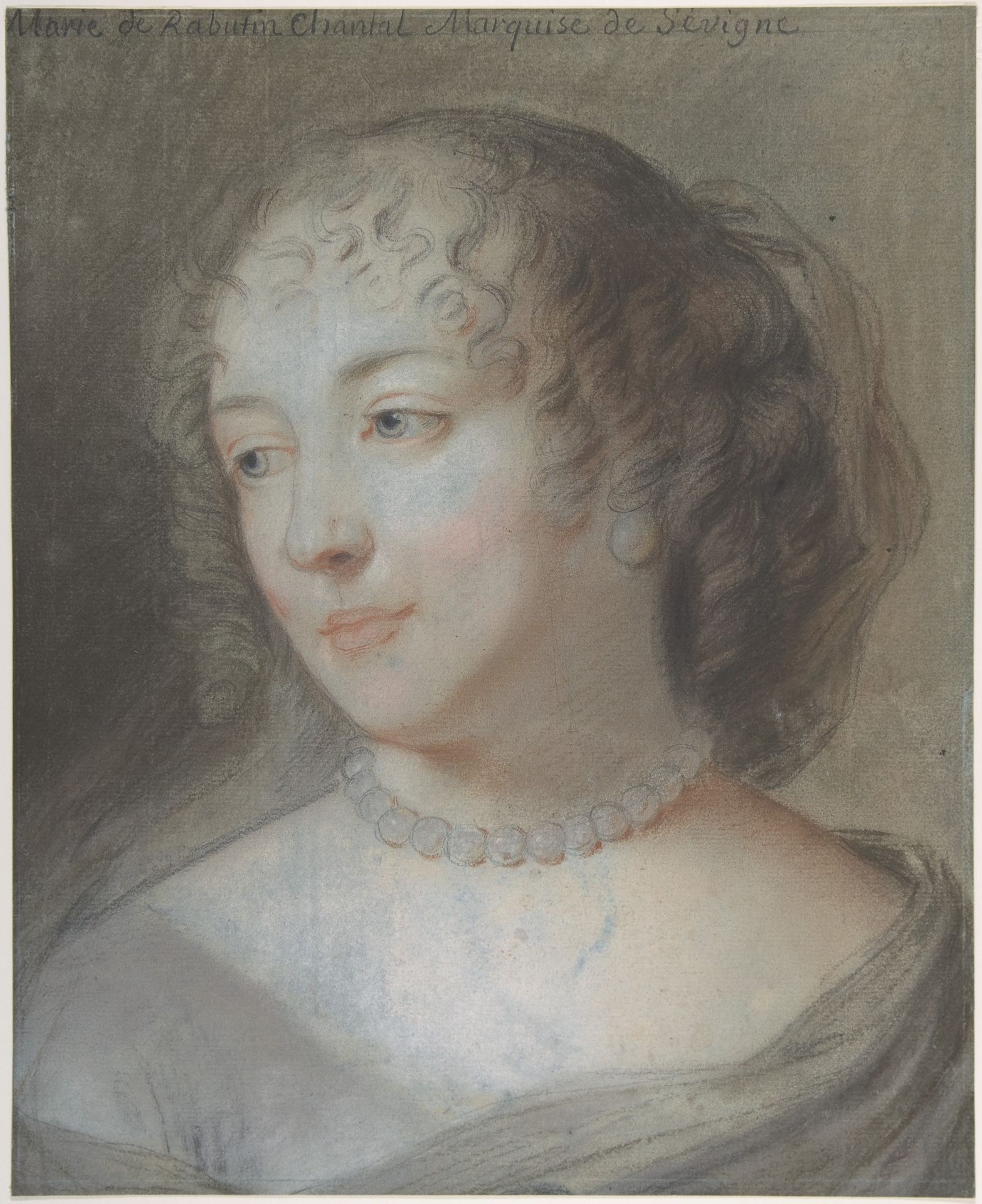 Portrait of Marie de Rabutin-Chantal, Marquise de Sévigné by Claude Lefèbvre