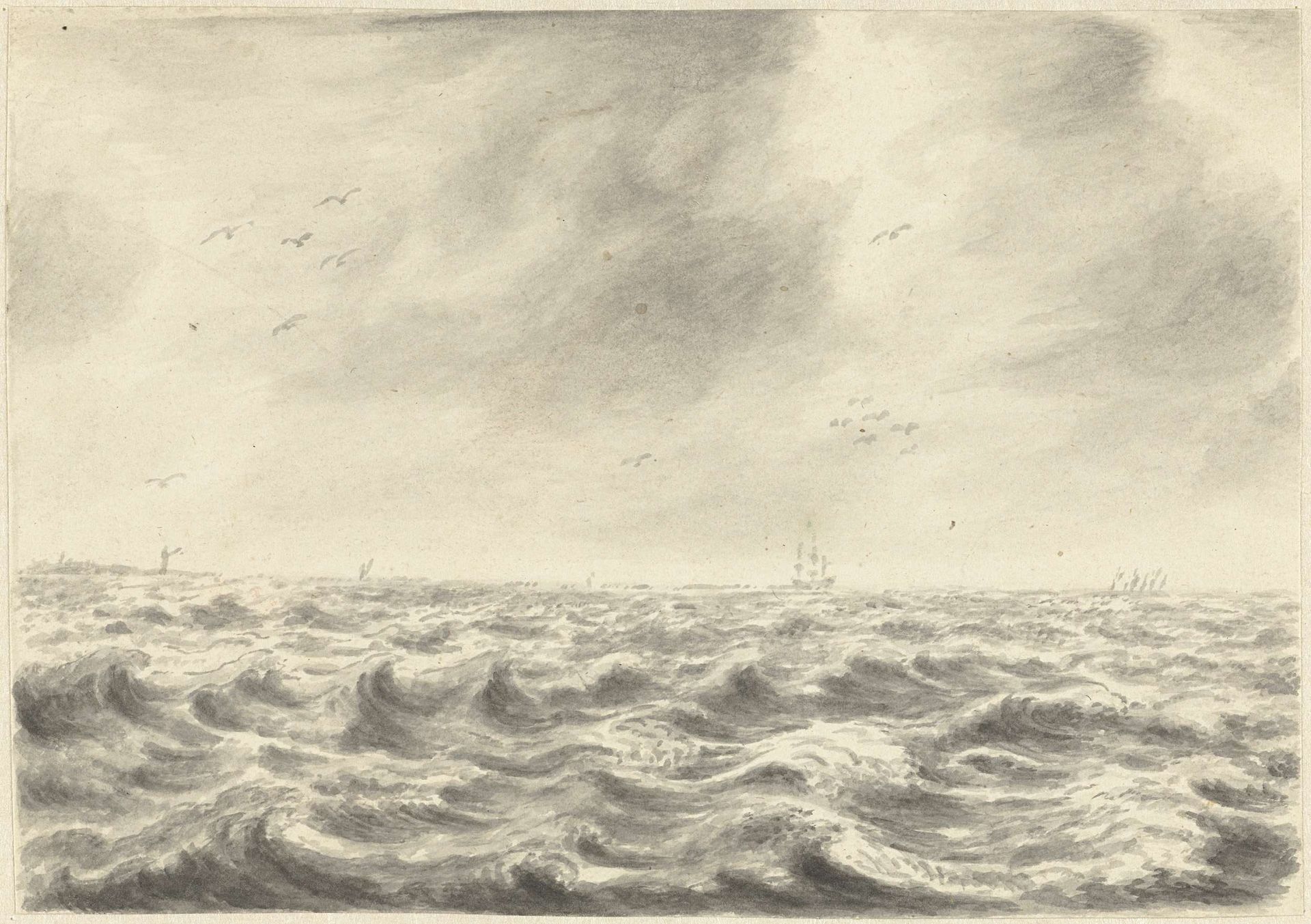 Zeegezicht by Pieter Idserts