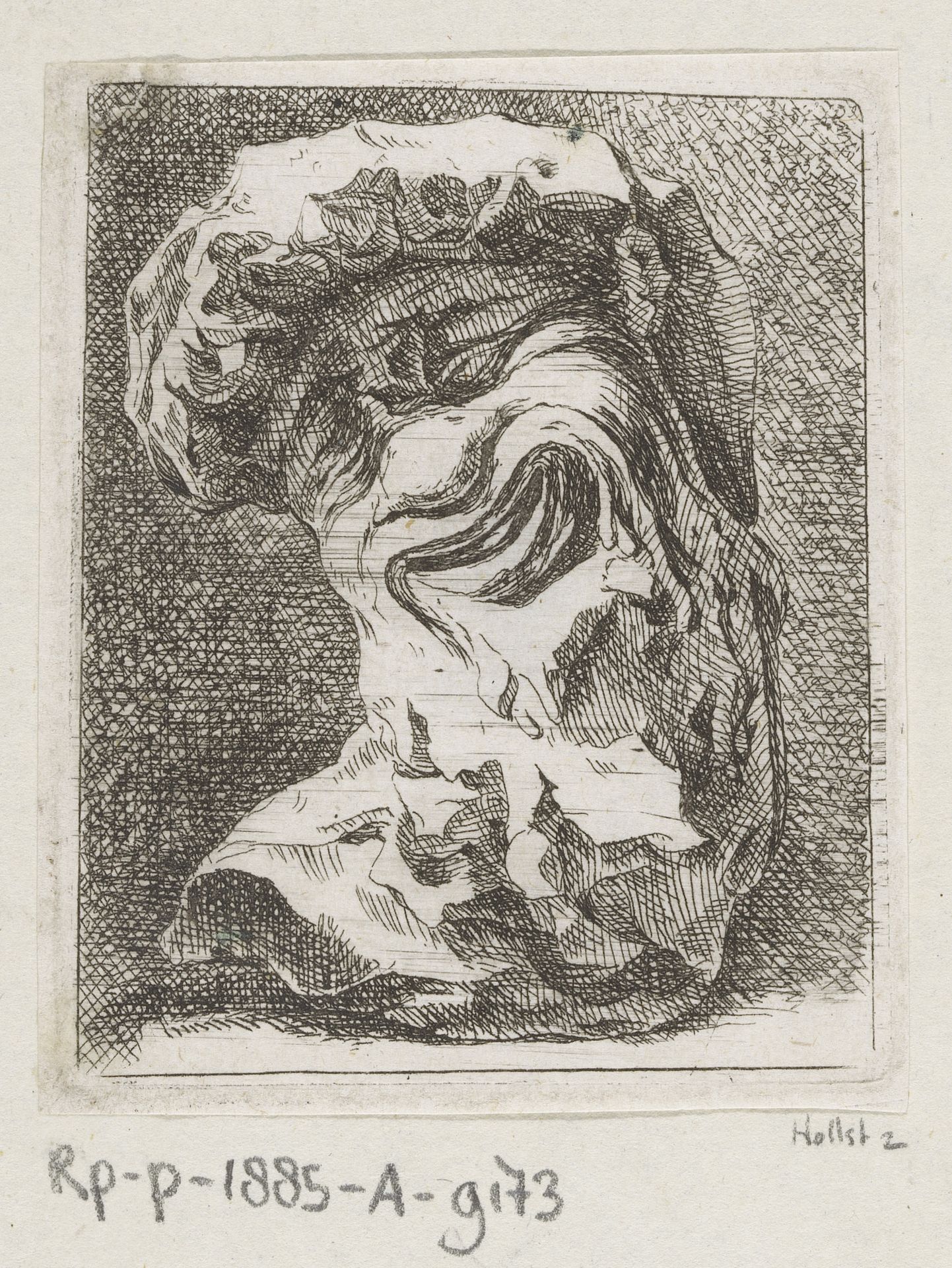 Sculptuur van een groteske kop by Johann Franz (der Ältere) Ermels