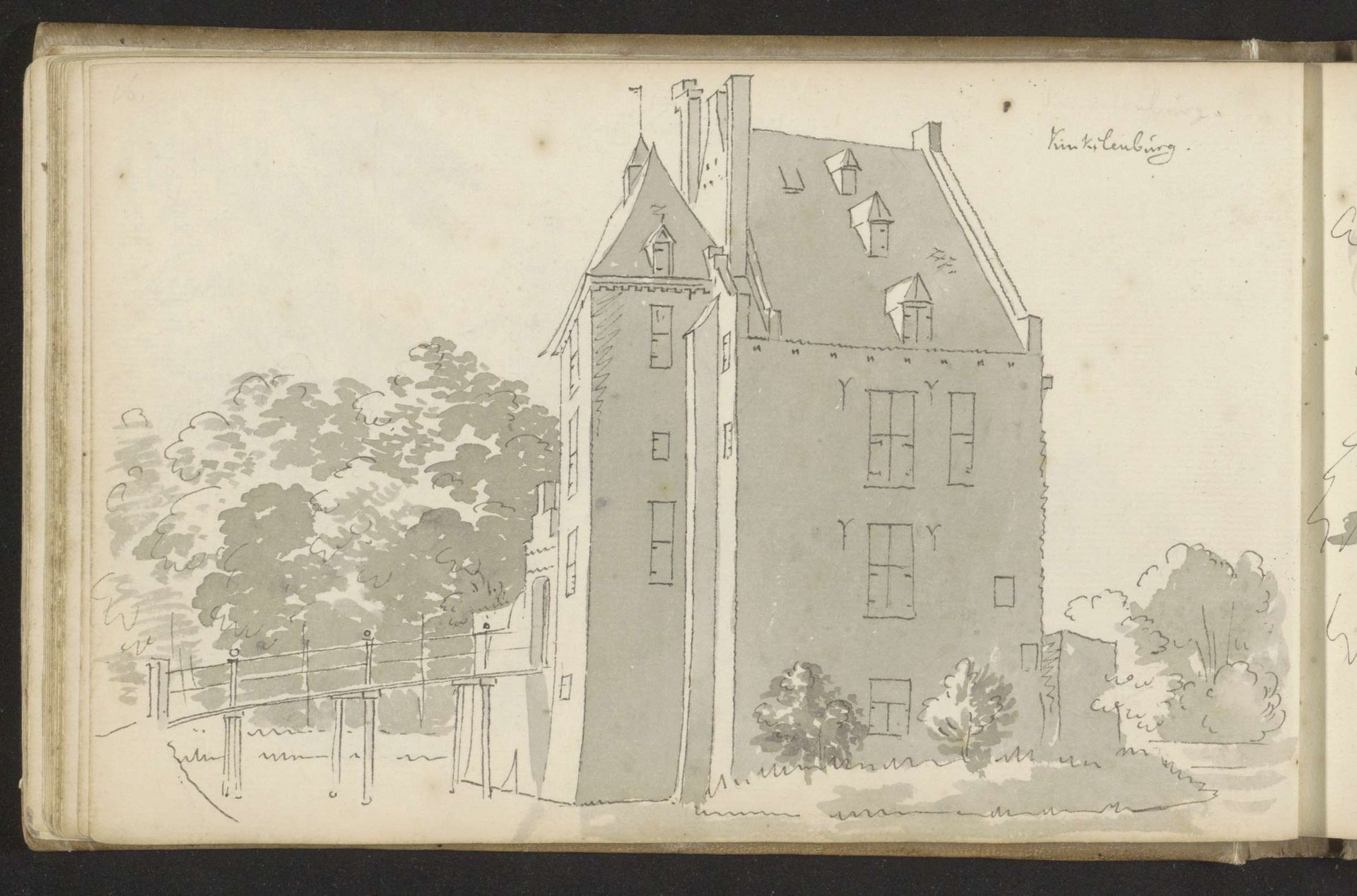Kasteel Kinkelenburg te Bemmel by Abraham de (II) Haen