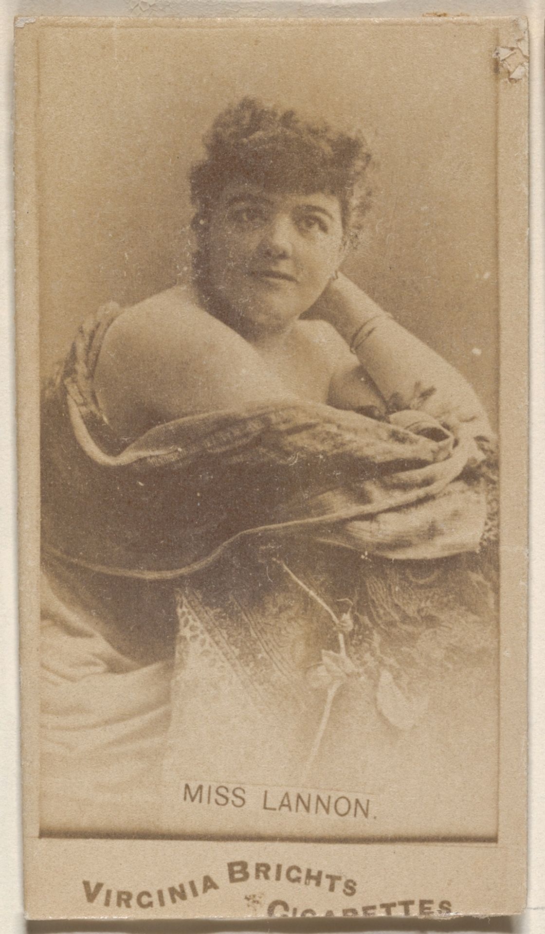 Miss Lannon, from the Actors and Actresses series (N45, Type 1) for Virginia Brights Cigarettes by Allen & Ginter
