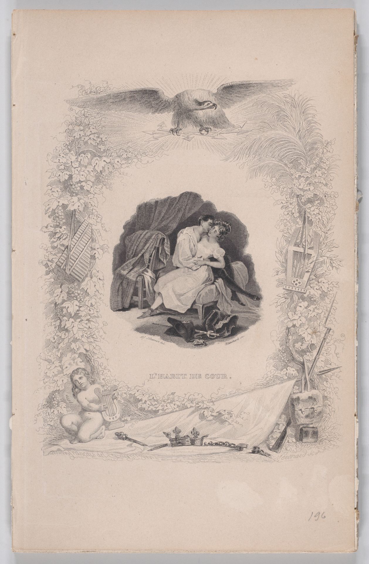"The Court Attire" from The Songs of Béranger by Alfred Johannot