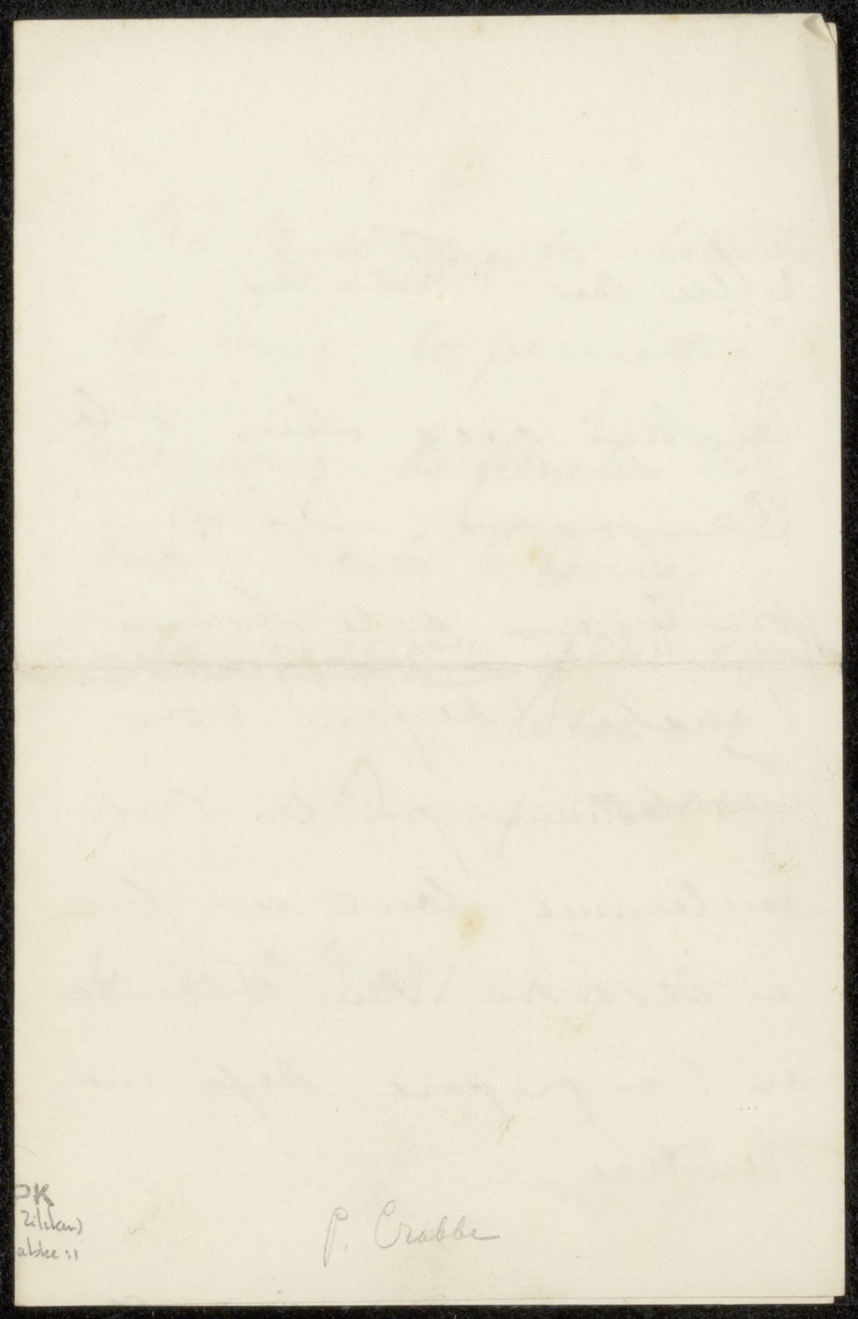 Brief aan Philip Zilcken by Prosper Crabbe