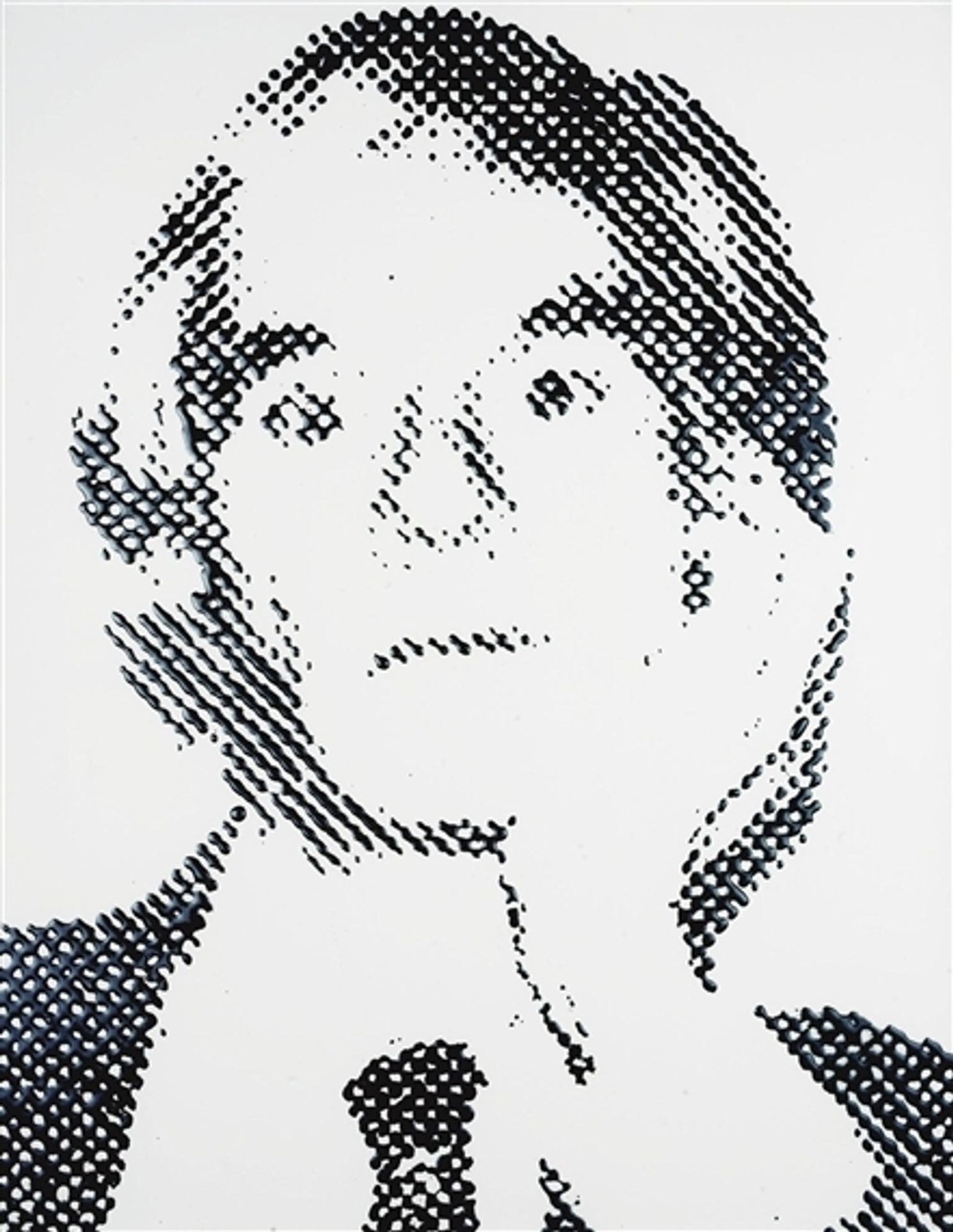 Andy Warhol (From Pictures of Ink) by Vik Muniz