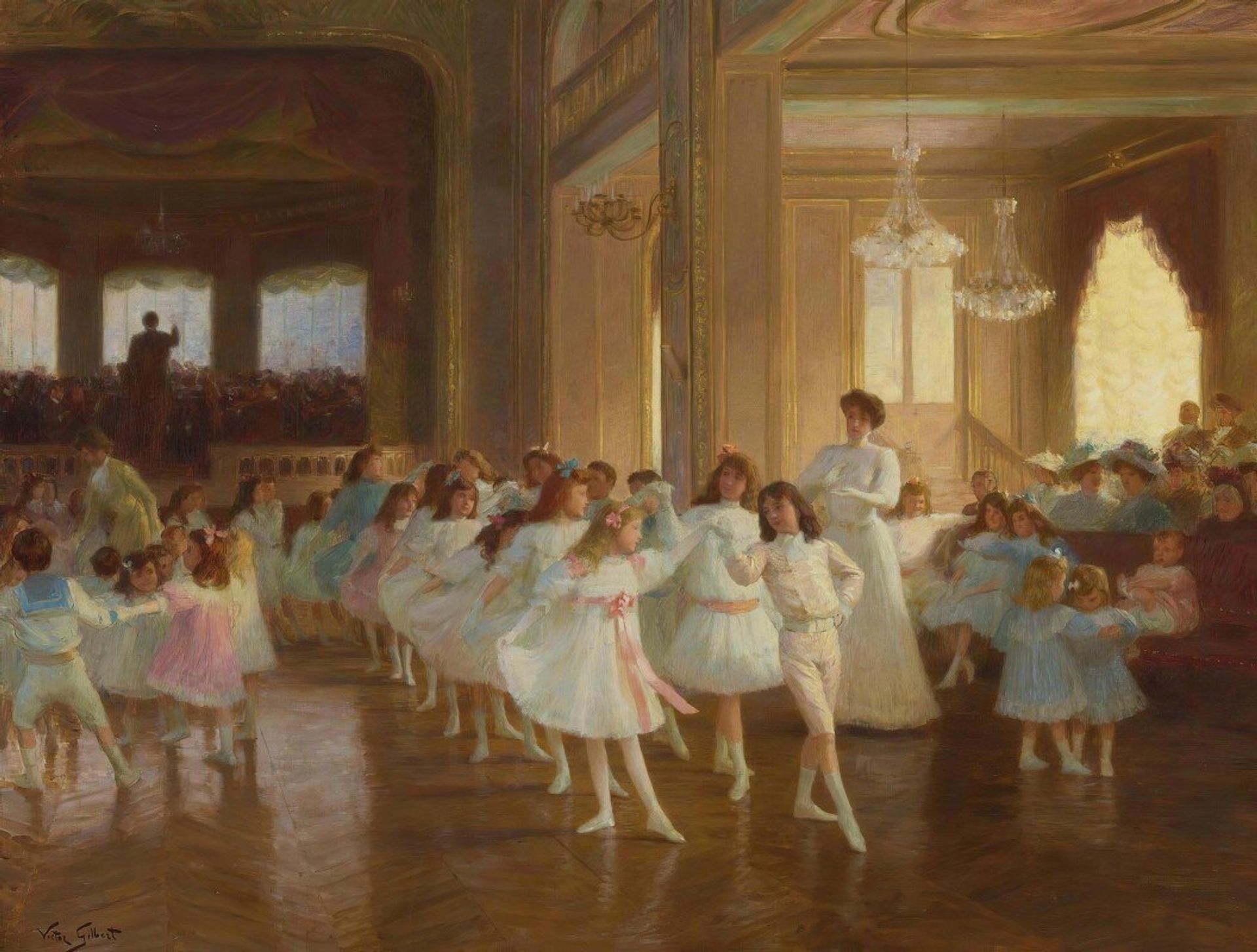The Children’s Dance Recital At The Casino De Dieppe by Victor Gabriel Gilbert
