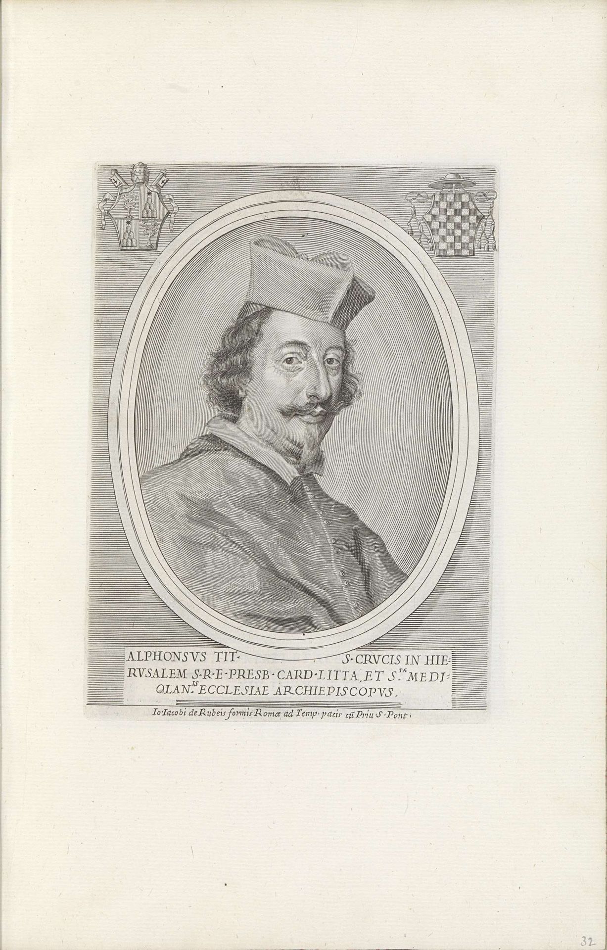 Portret van kardinaal Alfonso Litta by Anonymous