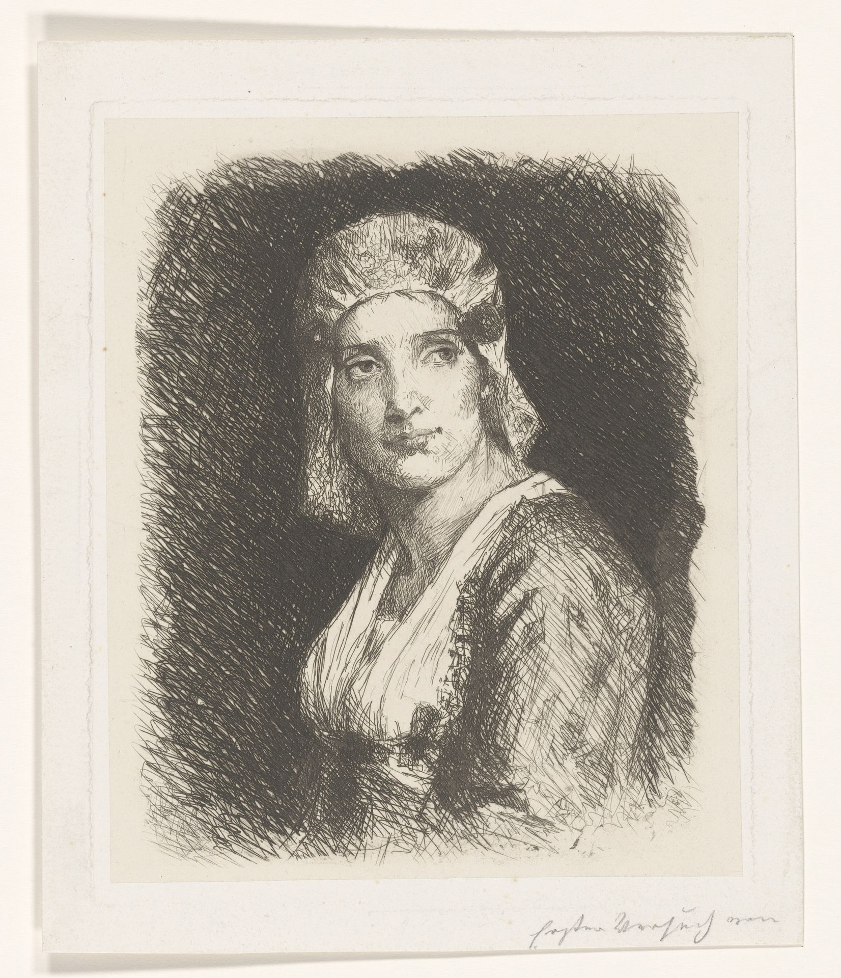 Portret van Sjoukje by Thérèse Schwartze