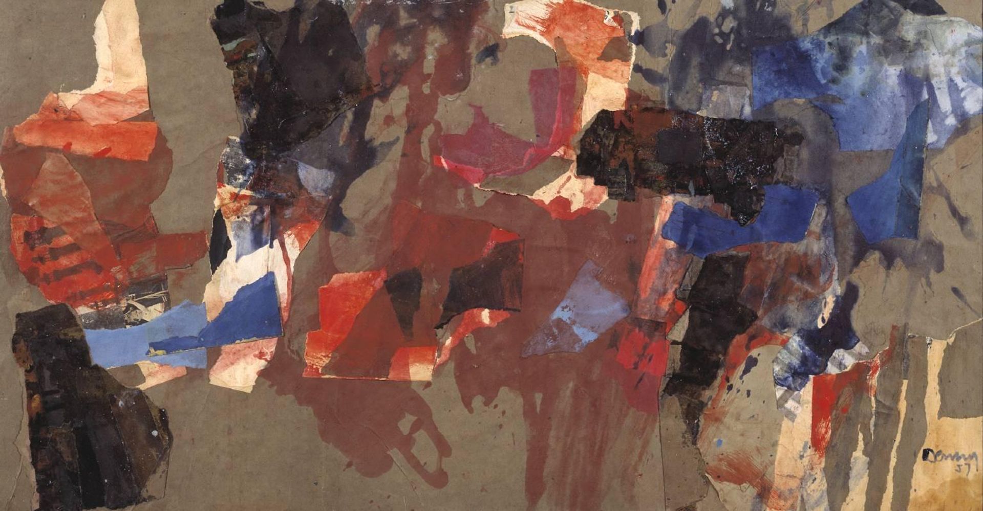 Collage 2 (The Rout of San Romano, Small Version No. I) by  Robyn Denny