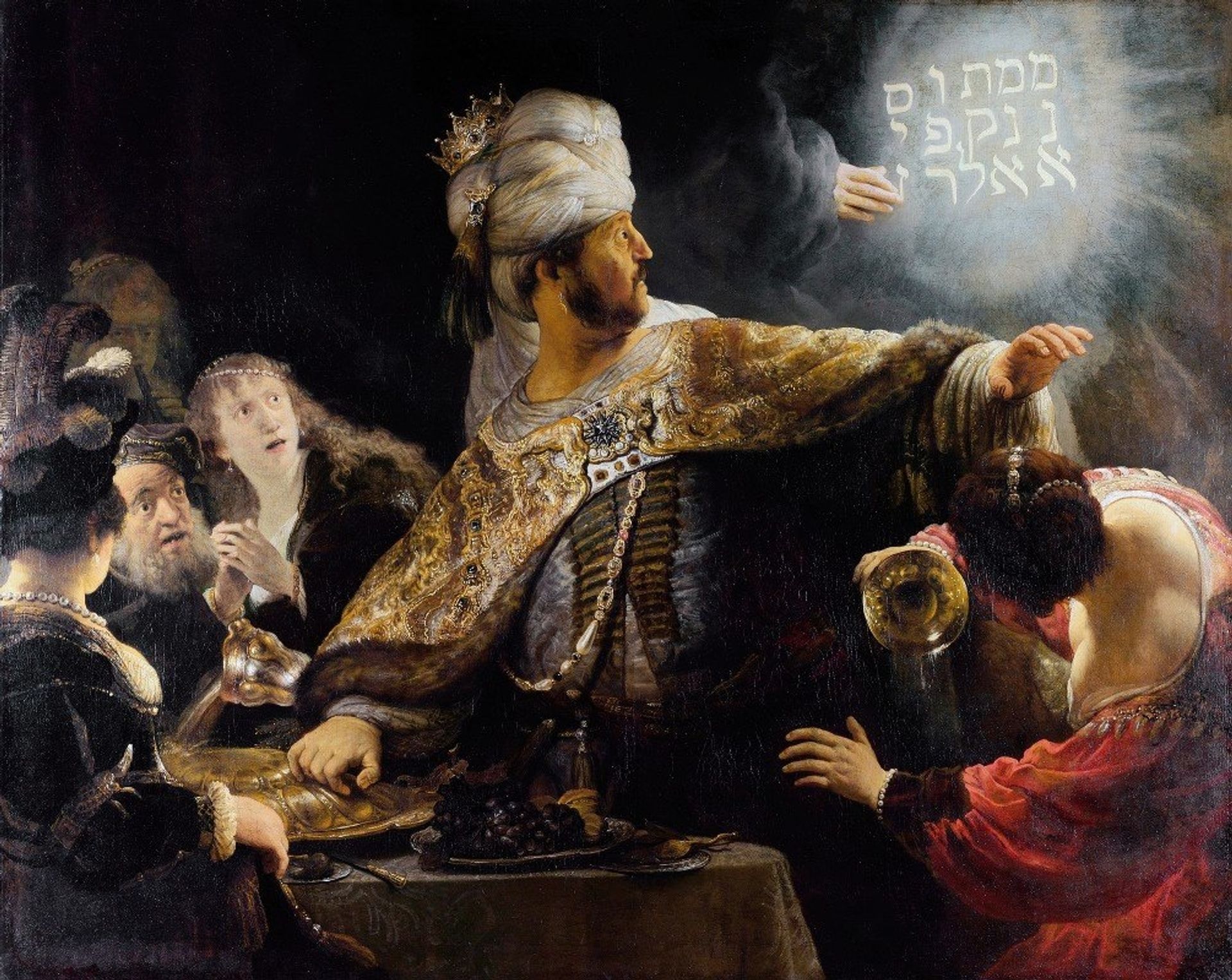 Belshazzar’s feast by Rembrandt van Rijn