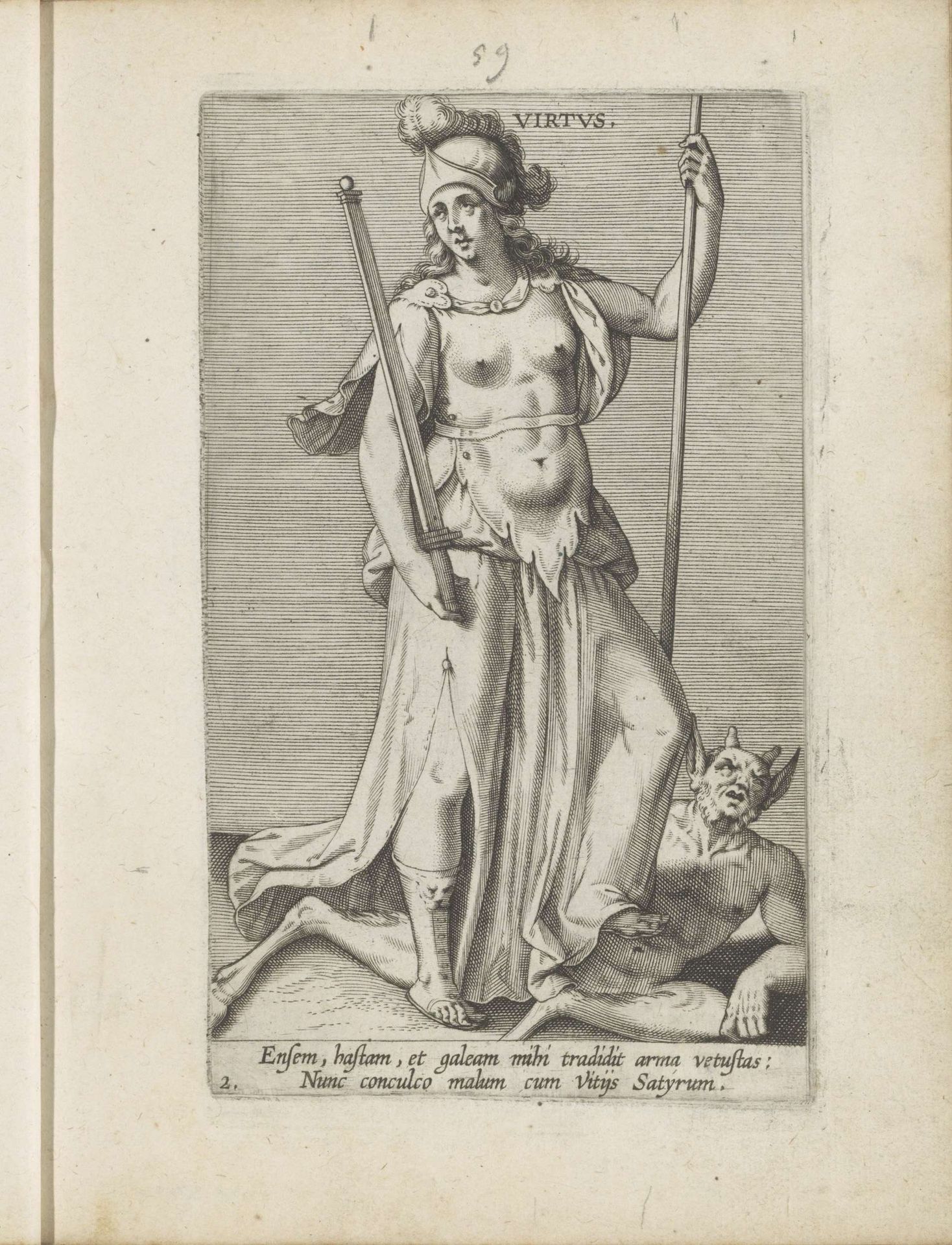Deugd of Dapperheid by Philips Galle