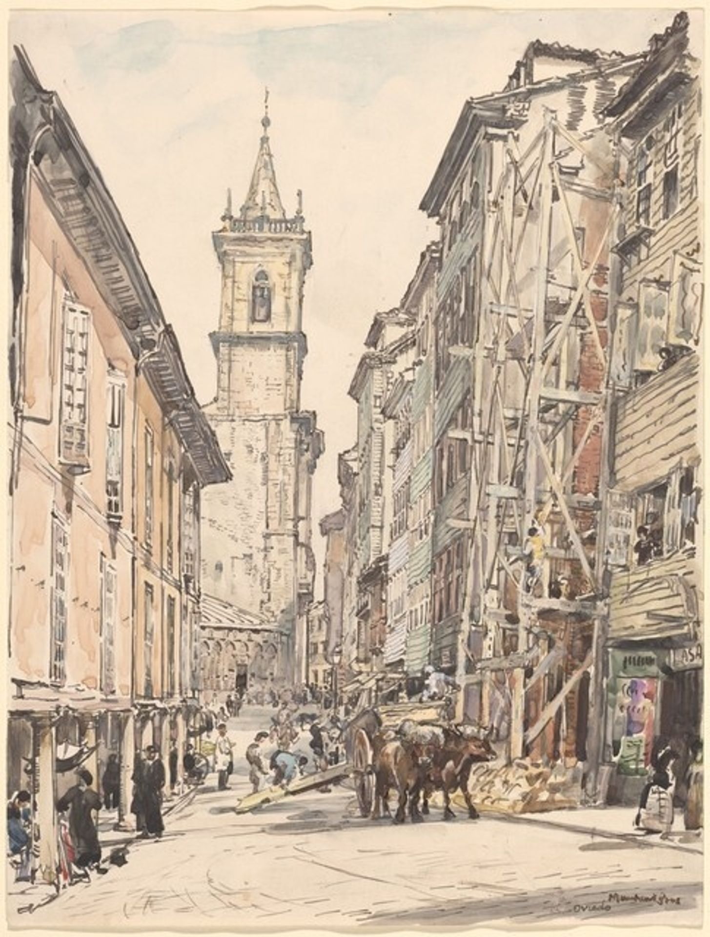 Old and New Oviedo by Muirhead Bone