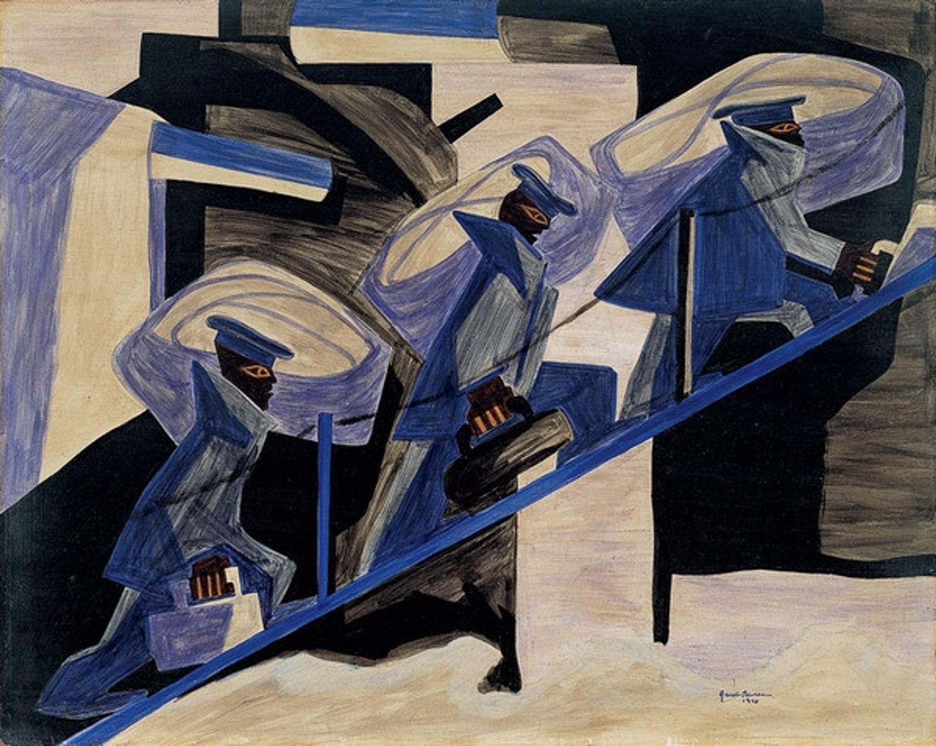 War Series: Another Patrol by Jacob Lawrence
