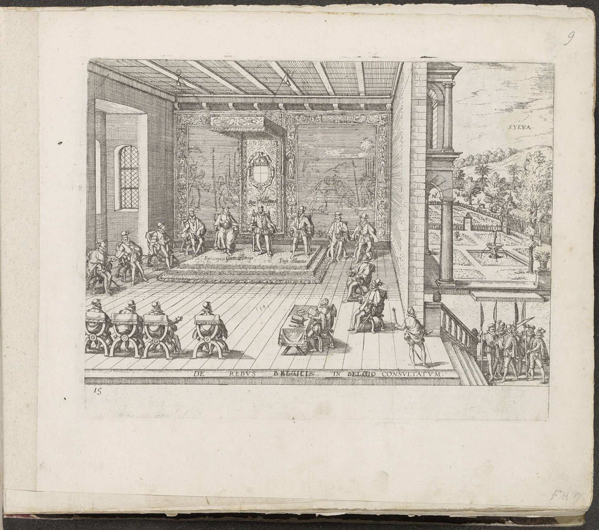 Overleg van de kroonraad in Segovia, 1558-1559 by Frans Hogenberg